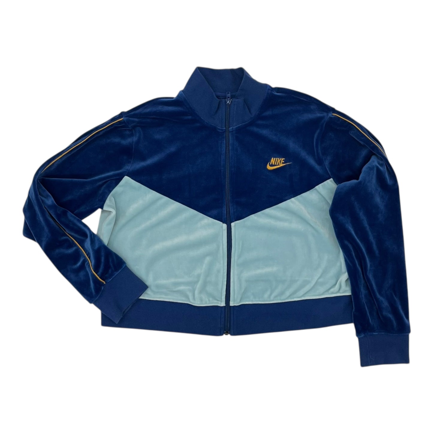 Athletic Jacket By Nike Apparel In Blue, Size:Xl