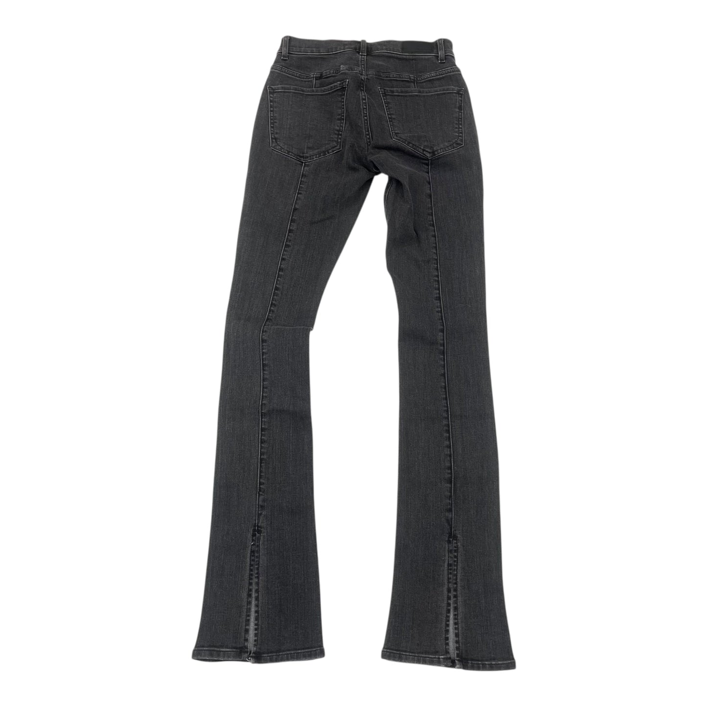Jeans Straight By Express In Black Denim, Size:4