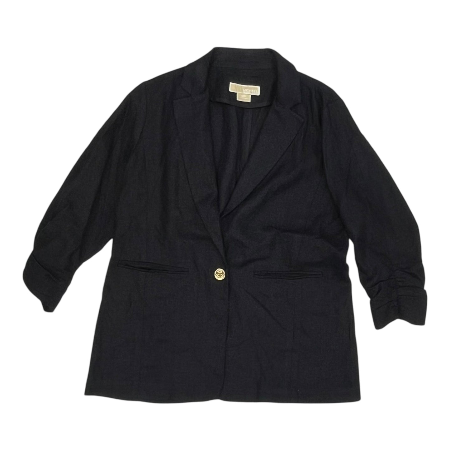 Blazer Designer By Michael Kors In Navy, Size:Lp