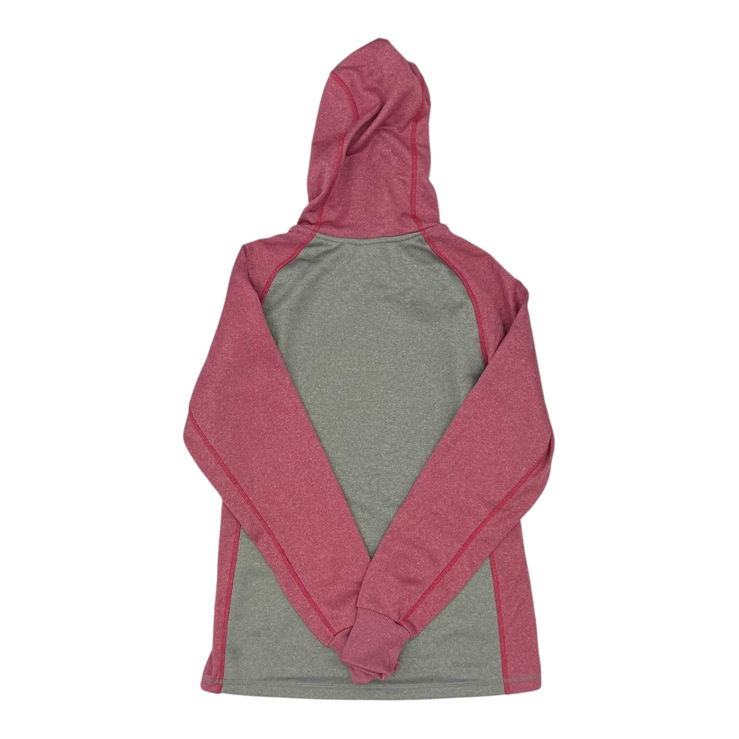 Athletic Sweatshirt Hoodie By Nike Apparel In Grey & Pink, Size:Xs