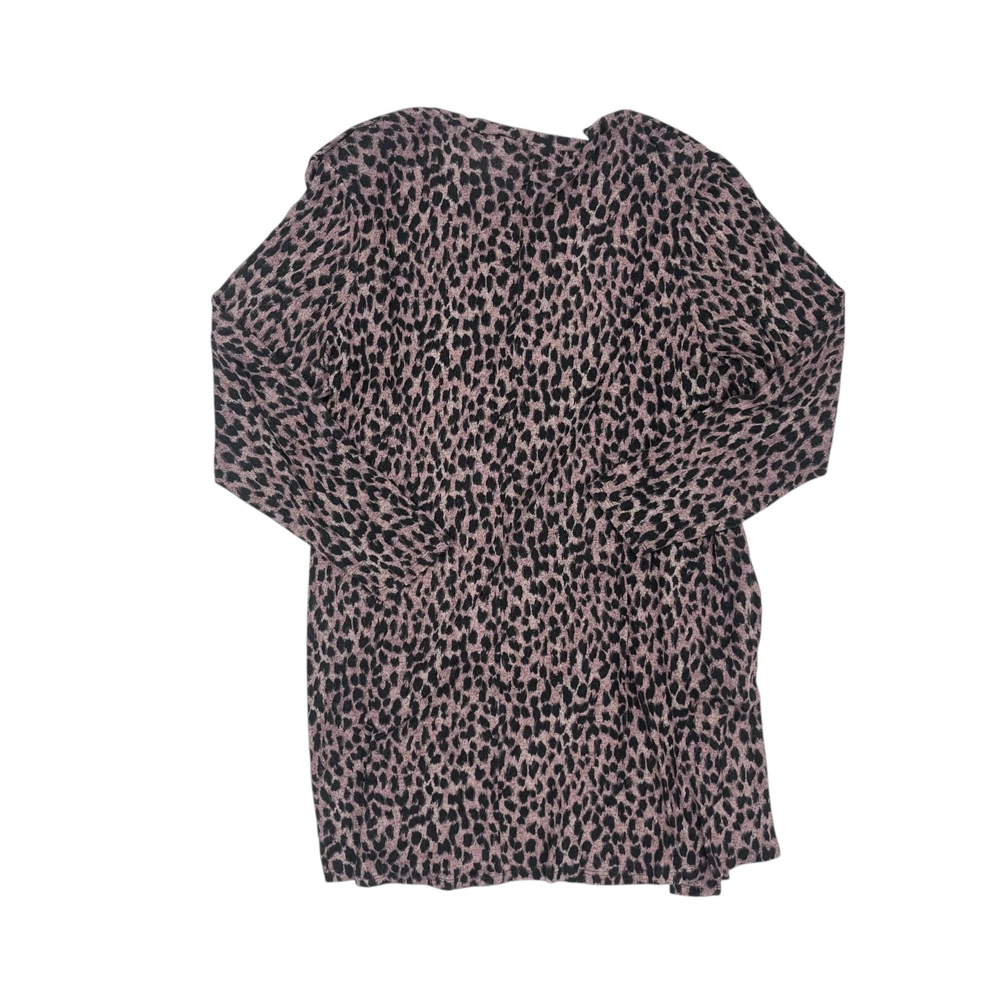Cardigan By Maurices In Leopard Print, Size:2X
