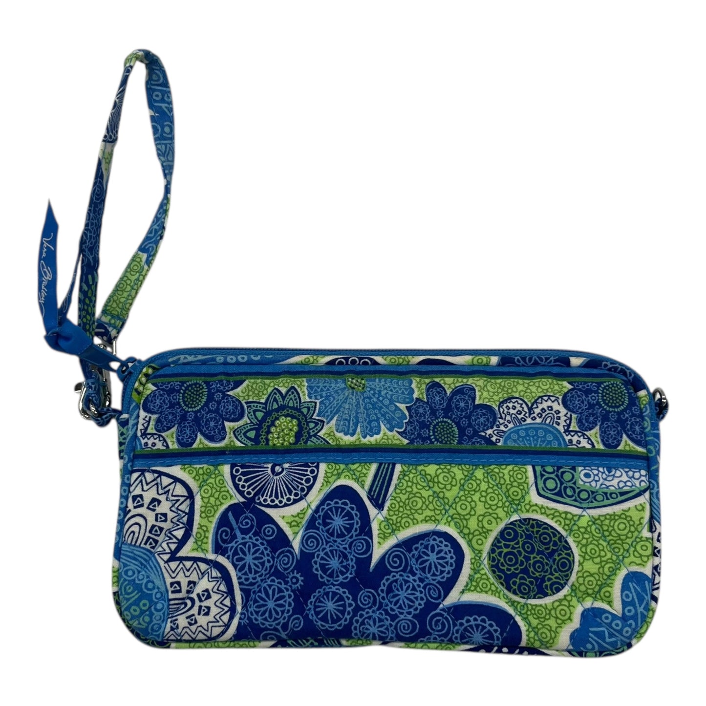 Wristlet By Vera Bradley In Blue & Green, Size:Medium
