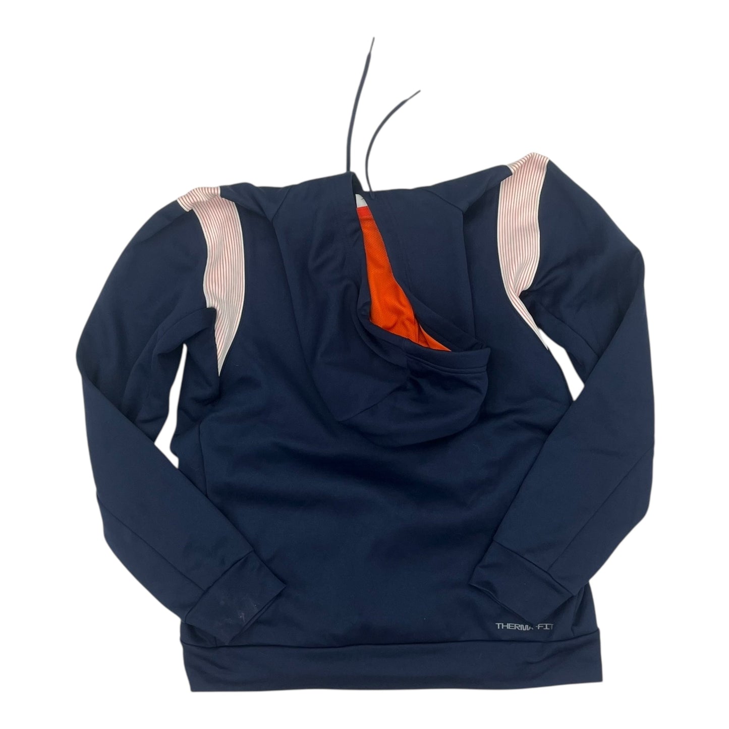 Athletic Sweatshirt Hoodie By Nike In Navy, Size:M