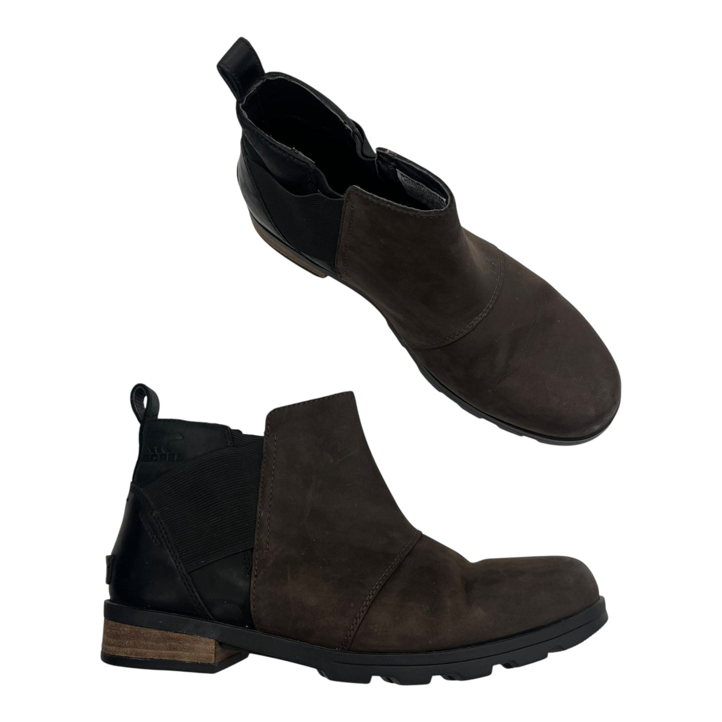 Boots Ankle Flats By Sorel In Brown, Size:9