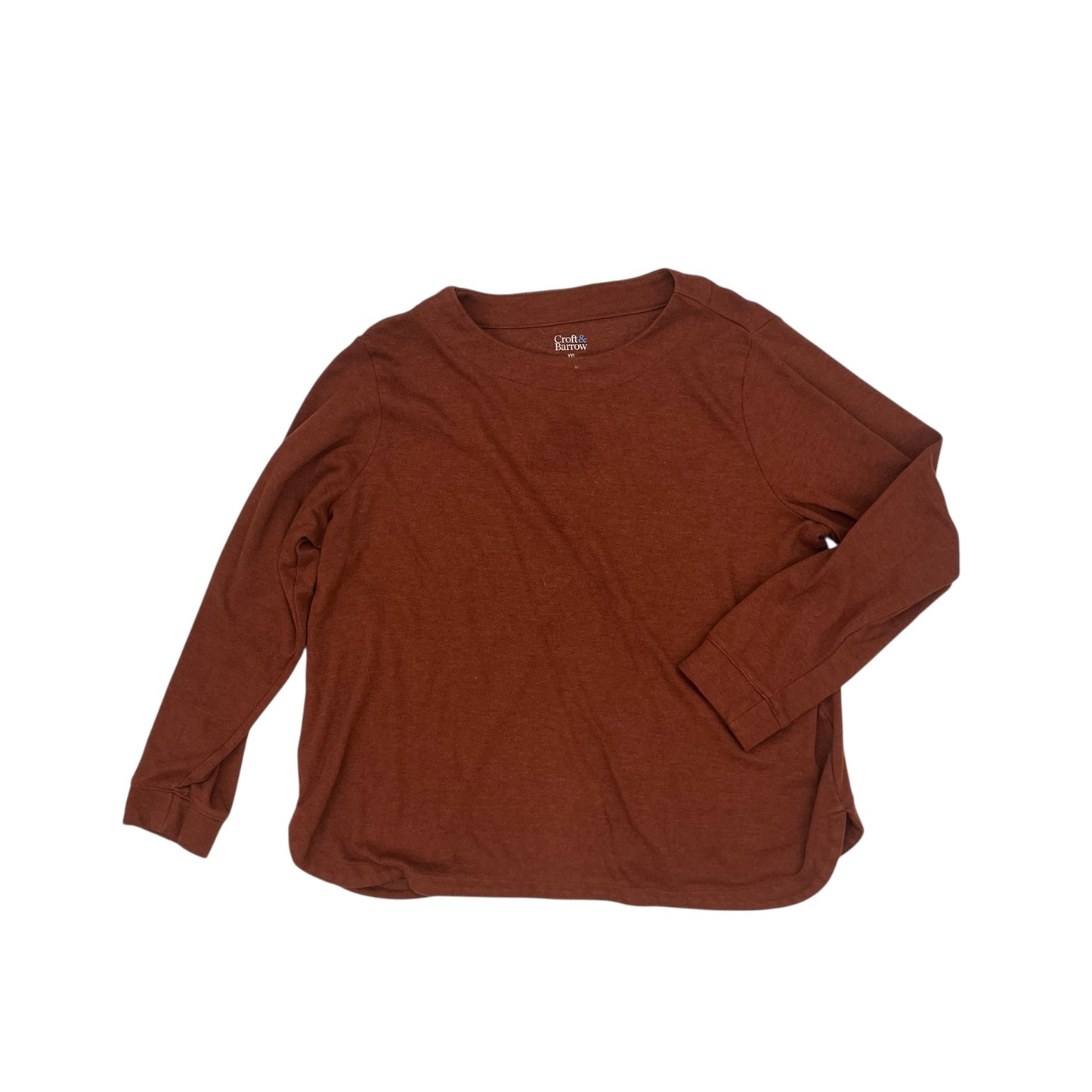 Top Ls By Croft And Barrow In Brown, Size:Xxl