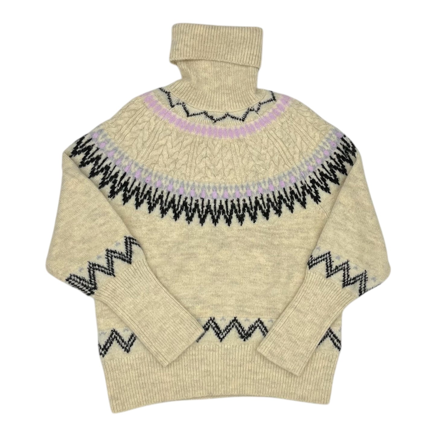 Sweater By A New Day In Cream & Pink, Size:Xs