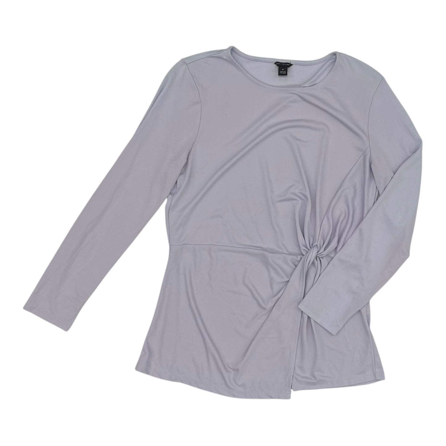 Blouse Ls By Ann Taylor In Purple, Size:M