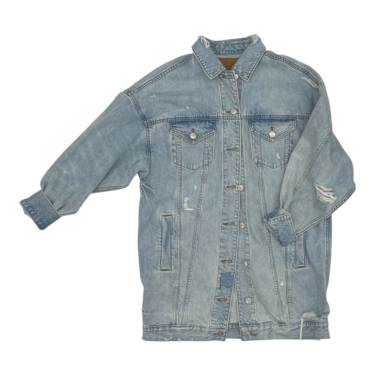 Jacket Denim By American Eagle In Blue Denim, Size:S