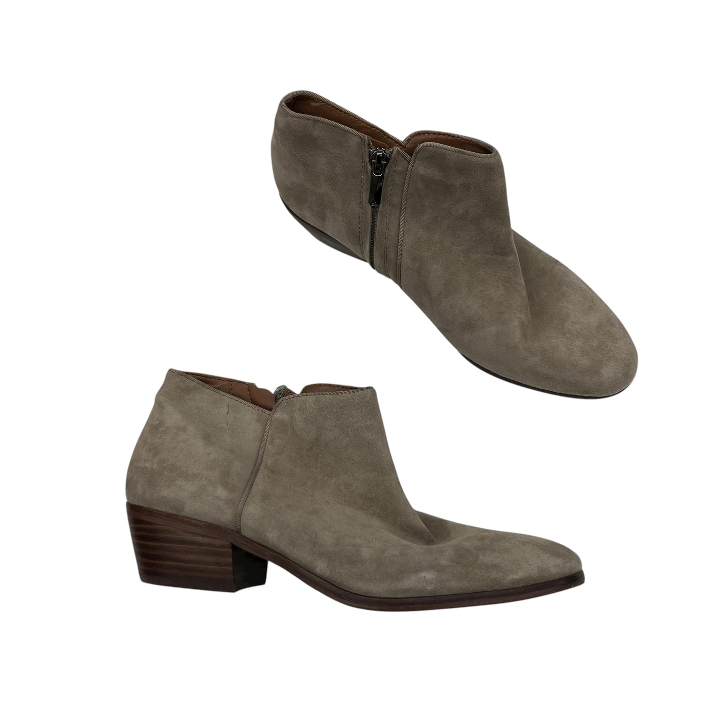 Boots Leather By Sam Edelman In Grey, Size:8.5