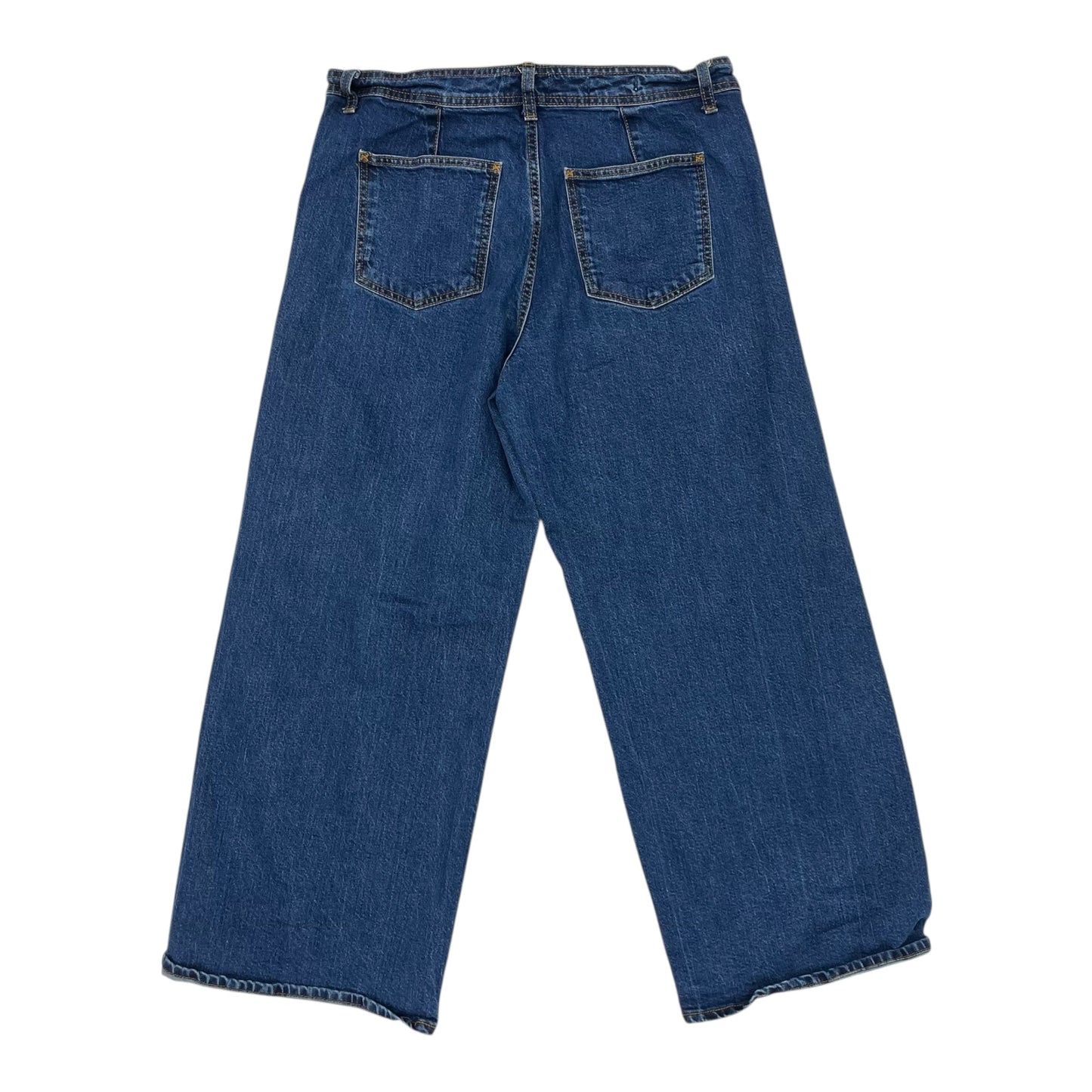 Jeans Wide Leg By Vervet In Blue Denim, Size:14