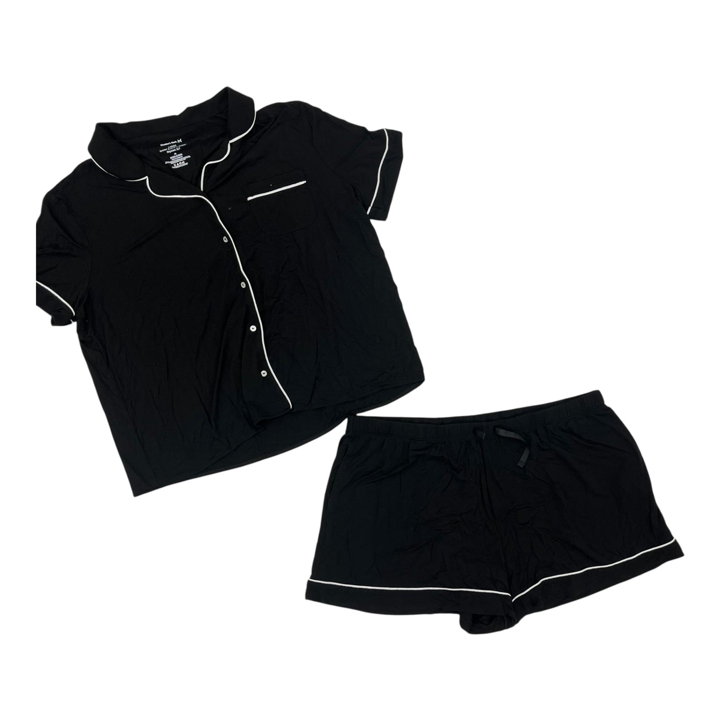 Pajamas 2Pc By Members Mark In Black, Size:Xl