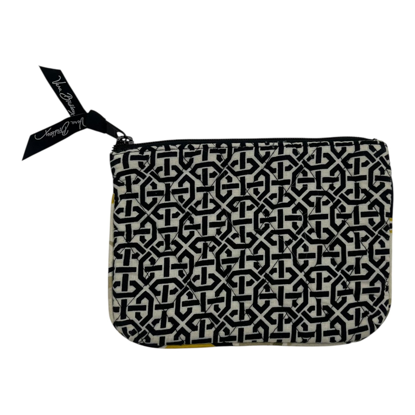 Makeup Bag By Vera Bradley In Black & White, Size:Small