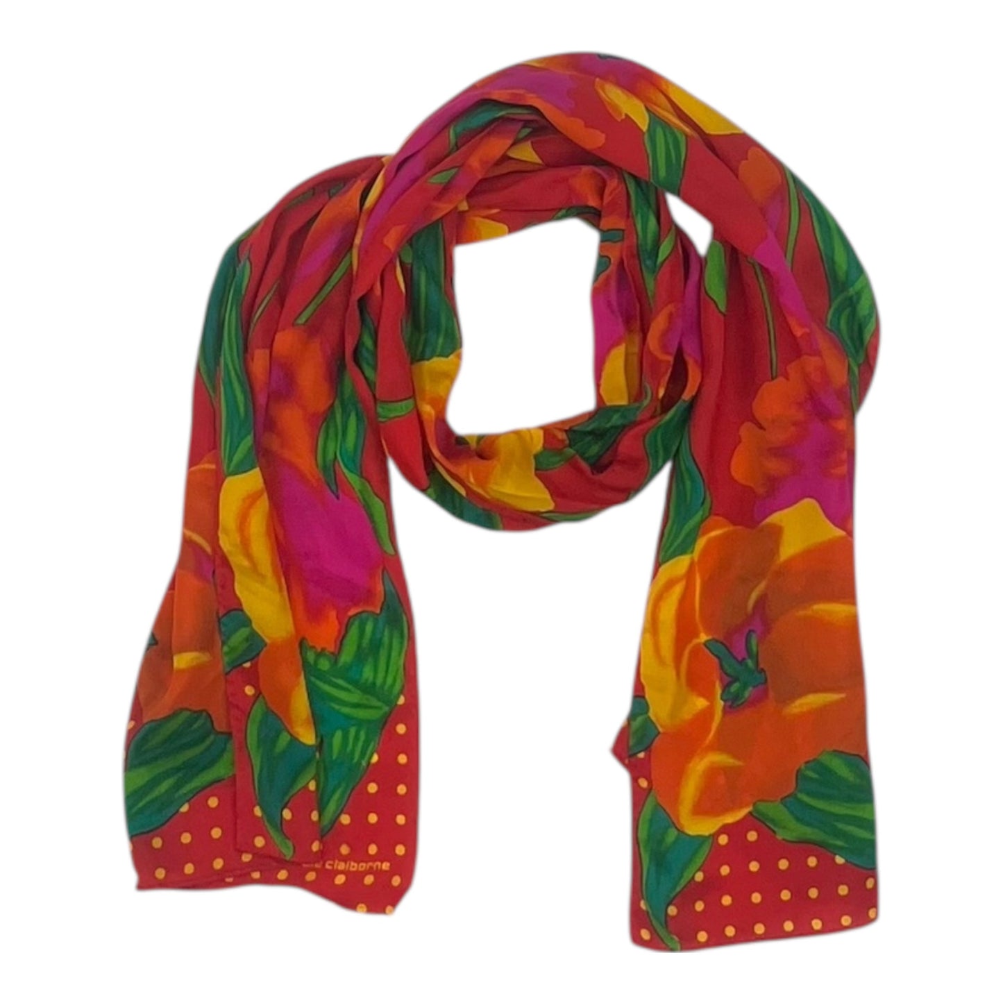 Scarf Long By Liz Claiborne In Red