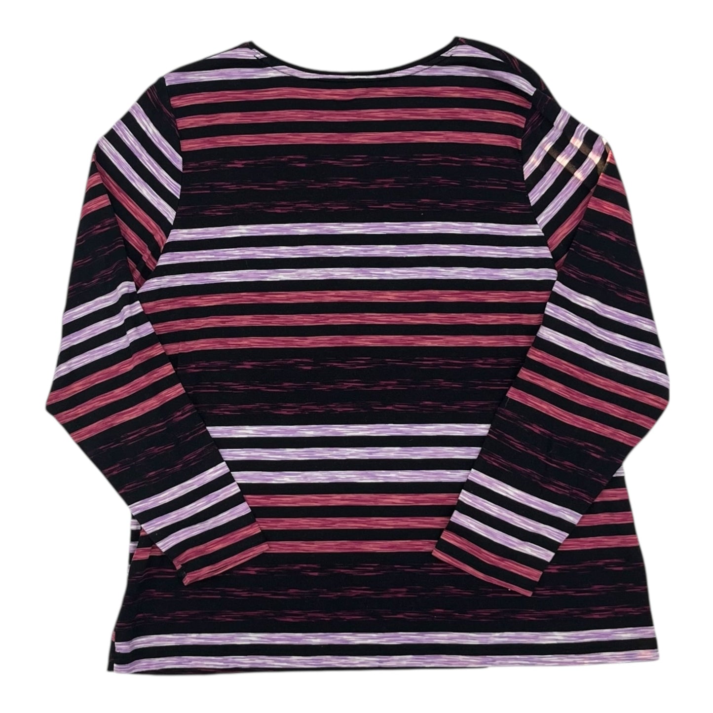 Top Ls By Croft And Barrow In Striped Pattern, Size:1X