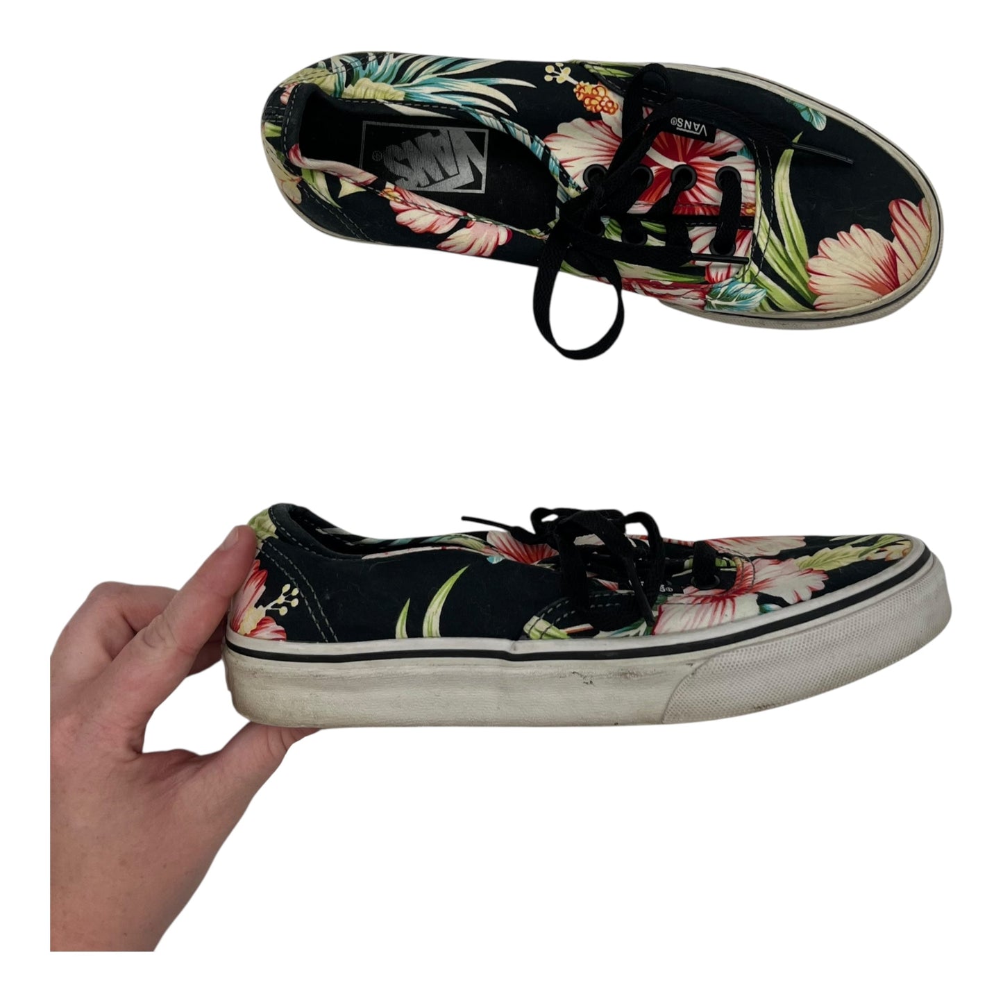Shoes Sneakers By Vans In Floral Print, Size:7