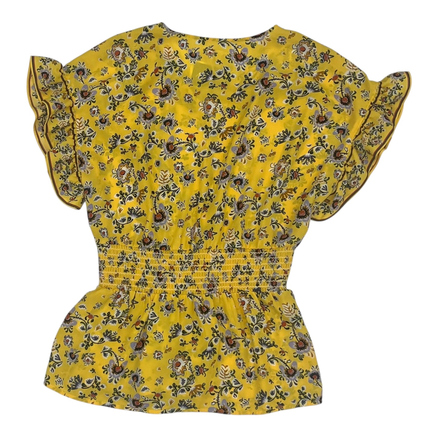 Blouse Ss By Max Studio In Yellow, Size:M
