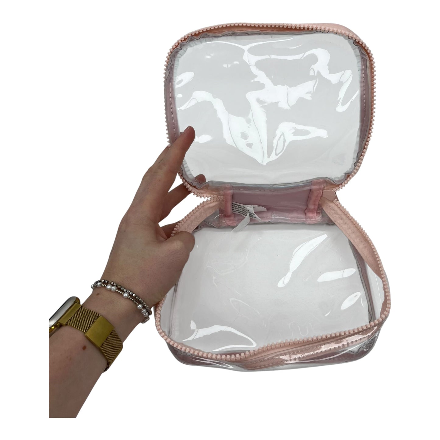 MAKEUP BAG by CLOTHES MENTOR in CLEAR, Size:MEDIUM