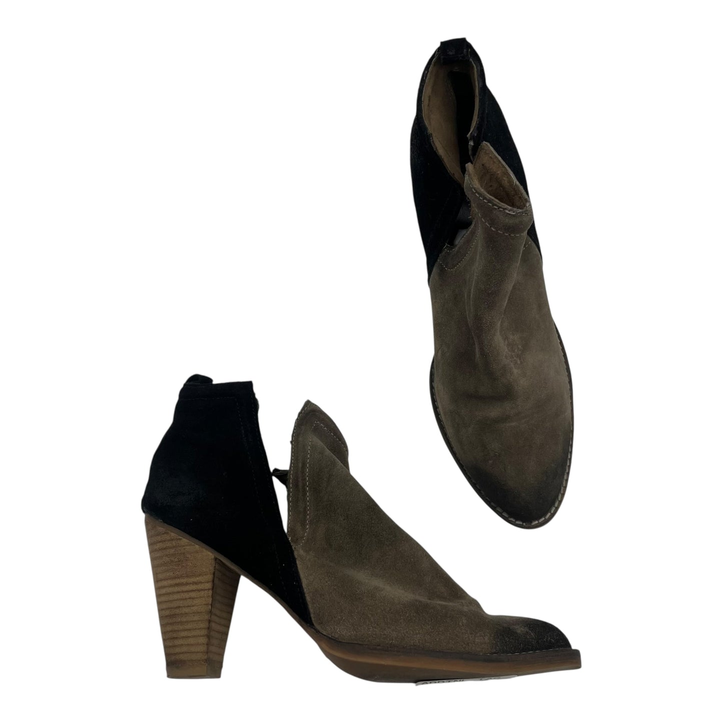 Boots Leather By Jeffrey Campbell In Black & Brown, Size:10