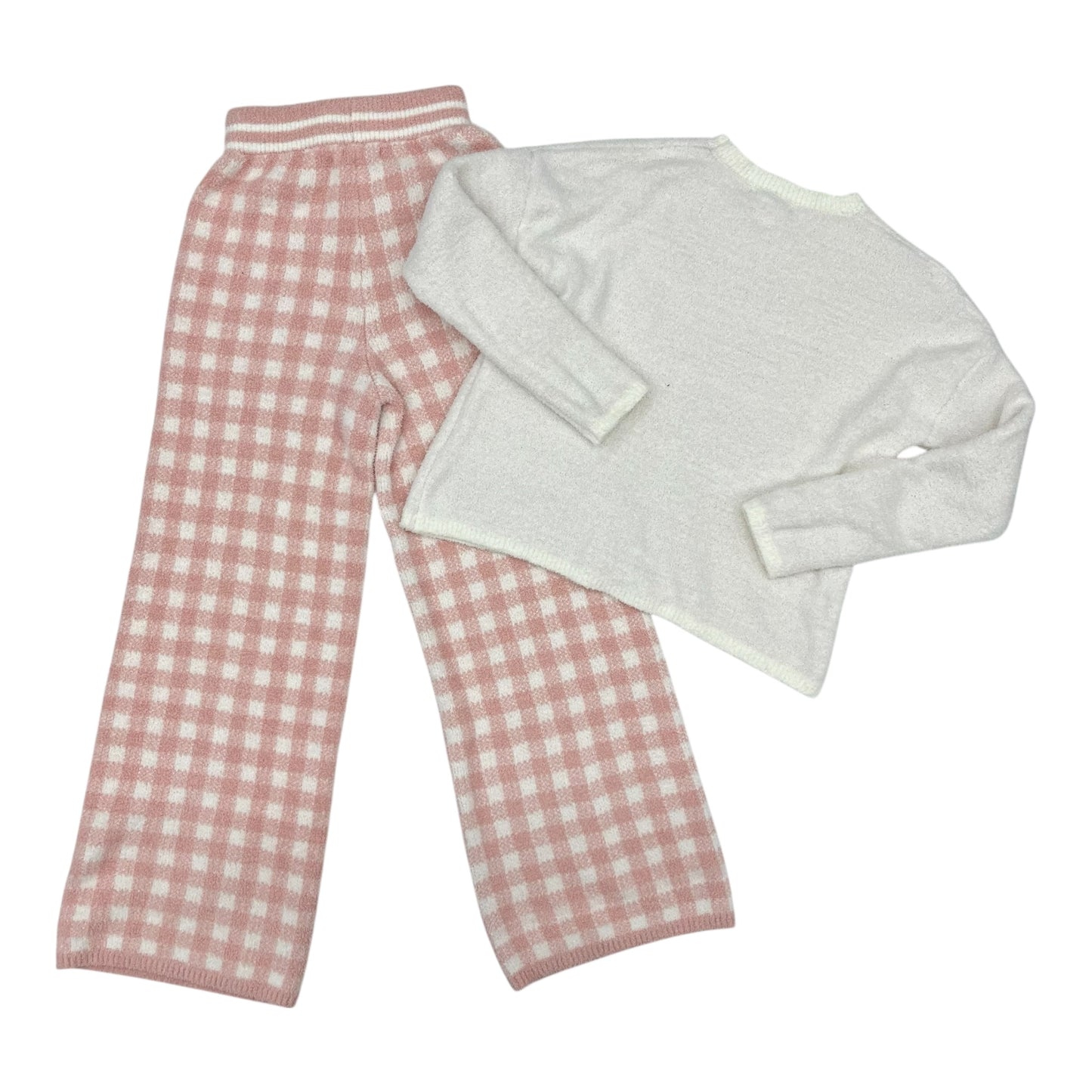 Pajamas 2Pc By Happily Grey In Cream & Pink, Size:S