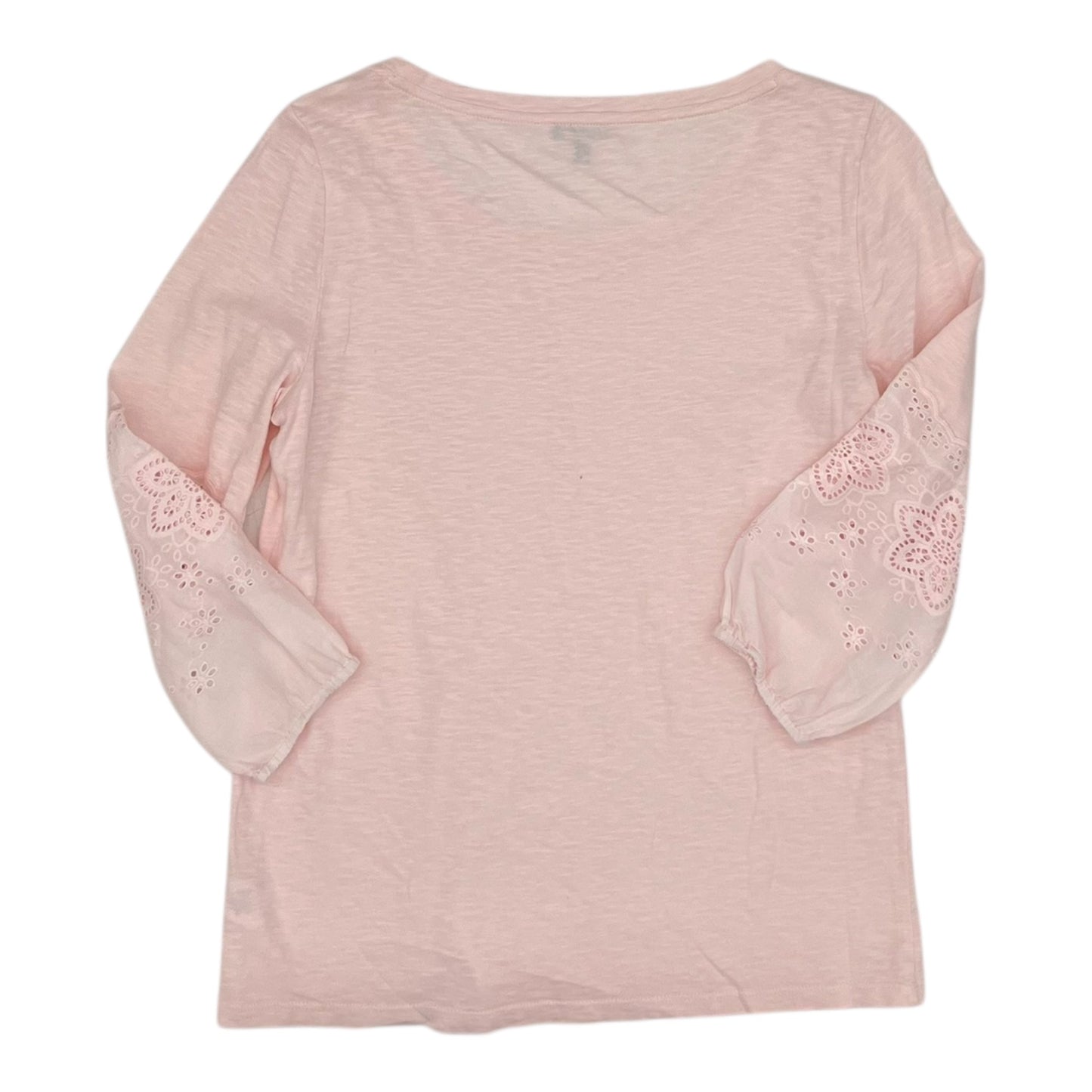 Top 3/4 Sleeve By Talbots In Pink, Size:Sp