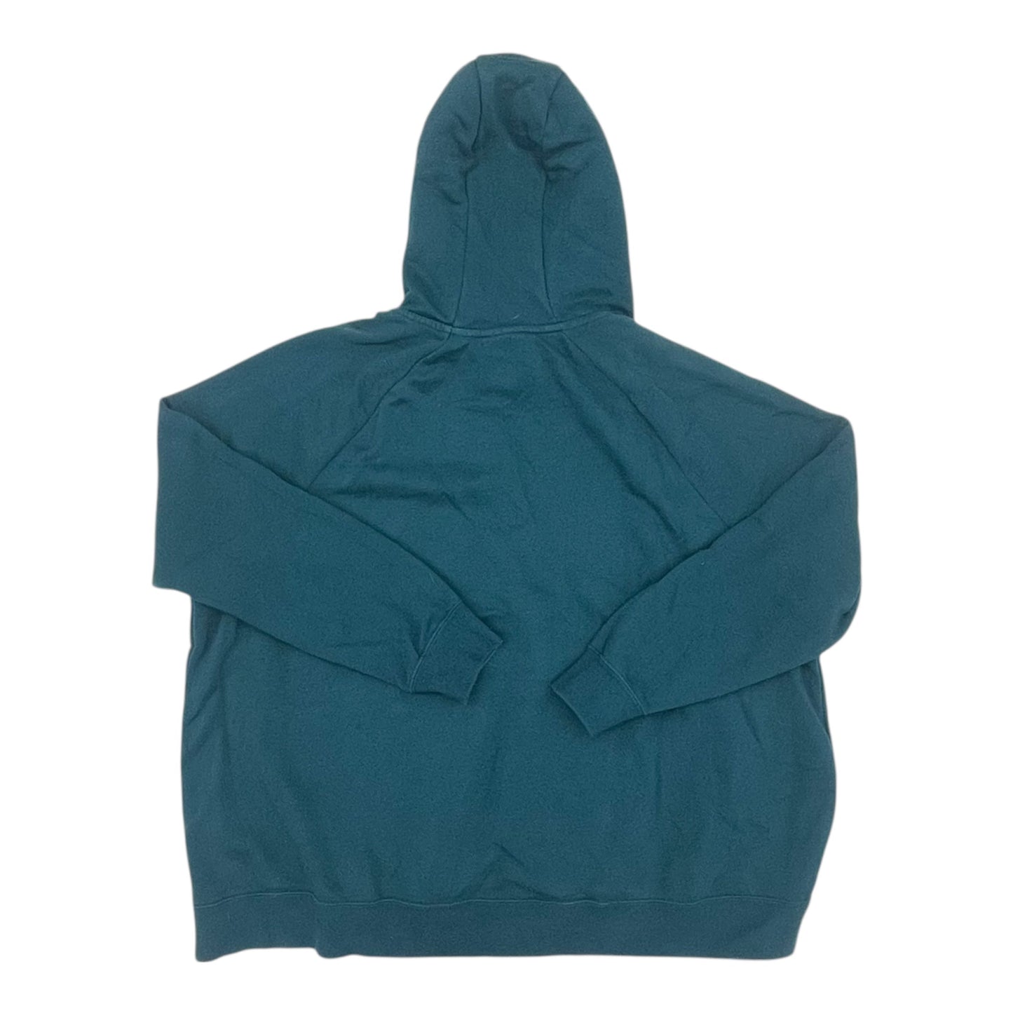 Athletic Sweatshirt Hoodie By Nike In Teal, Size:3X
