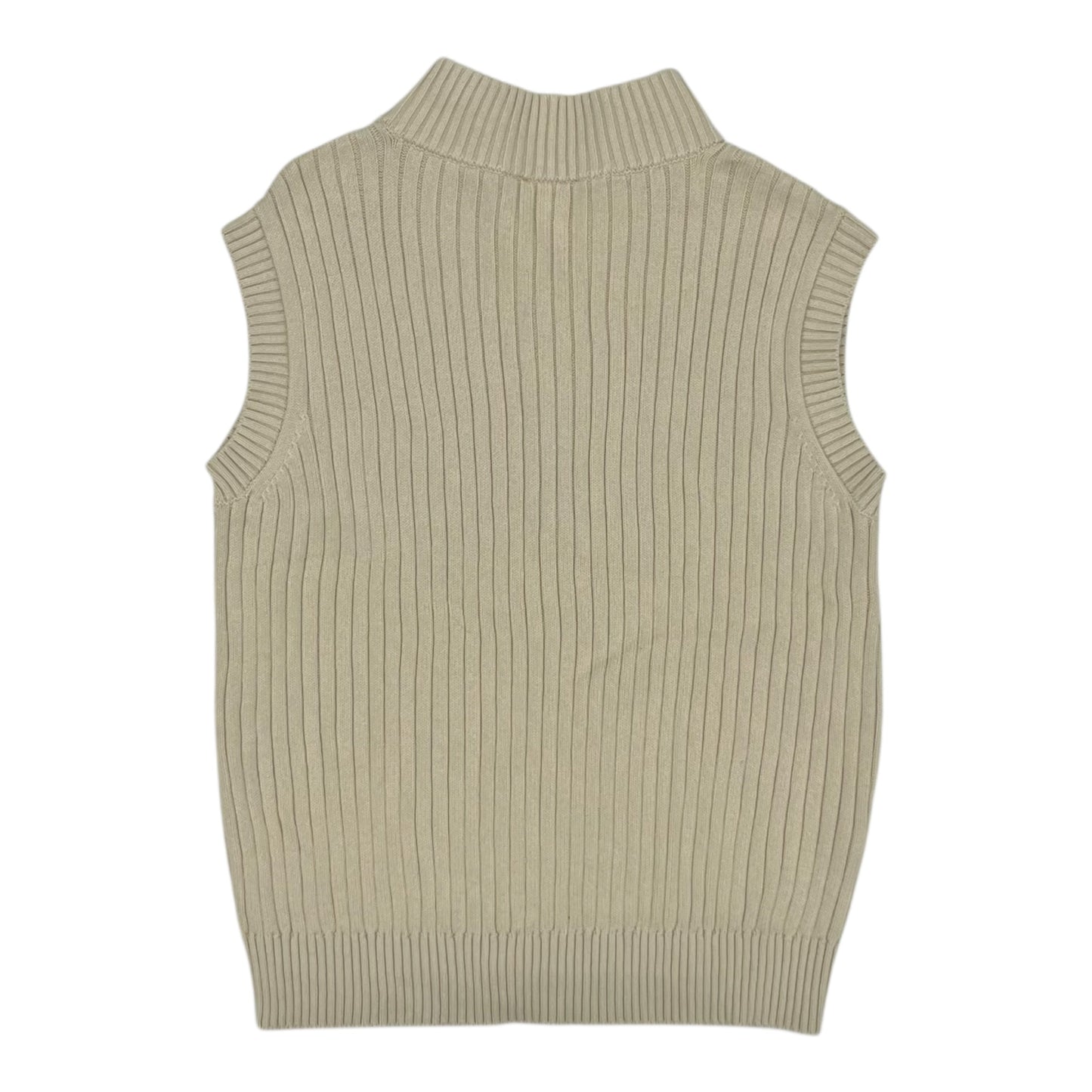 Vest Sweater By Loft In Tan, Size:L