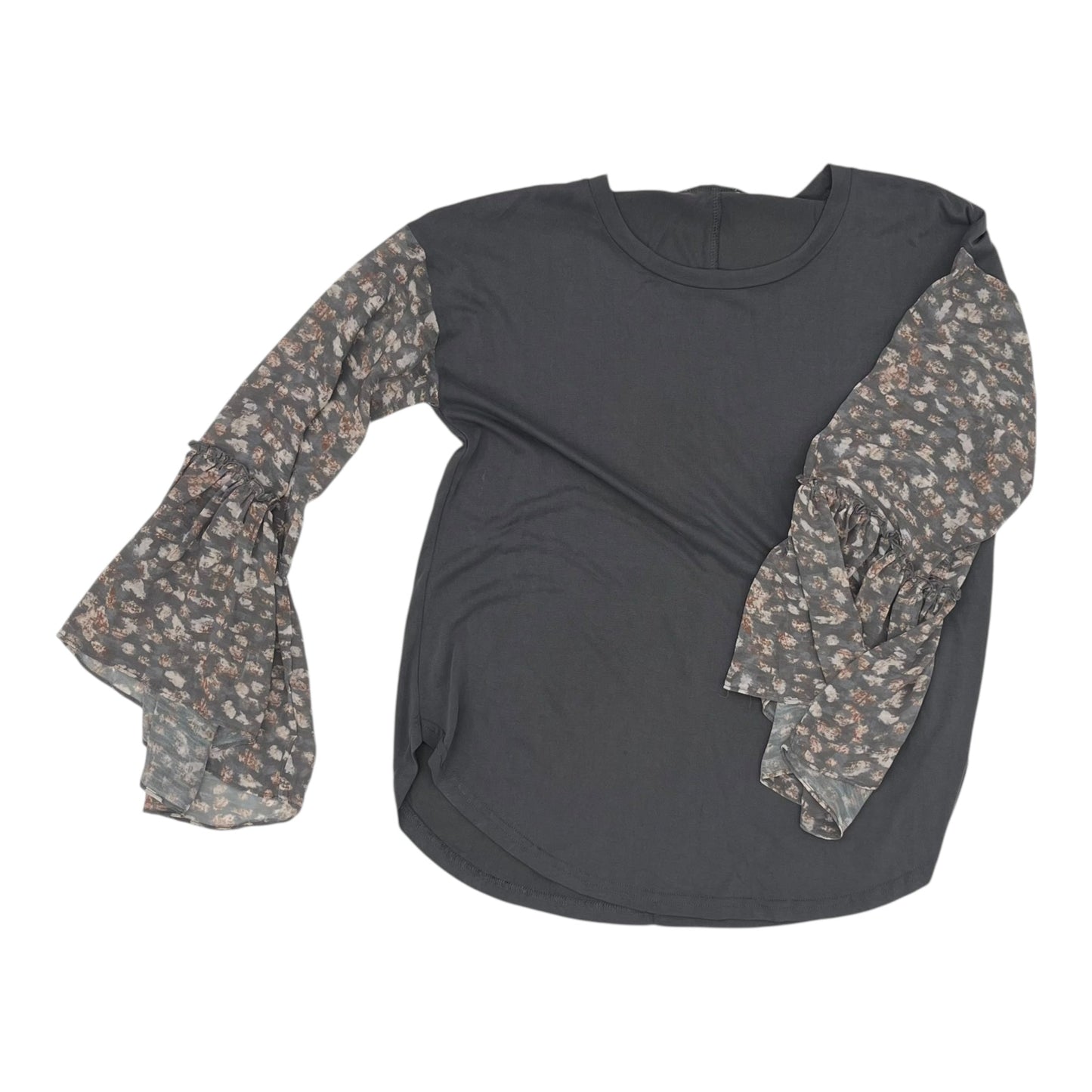 Top Ls By Mystree In Grey, Size:M
