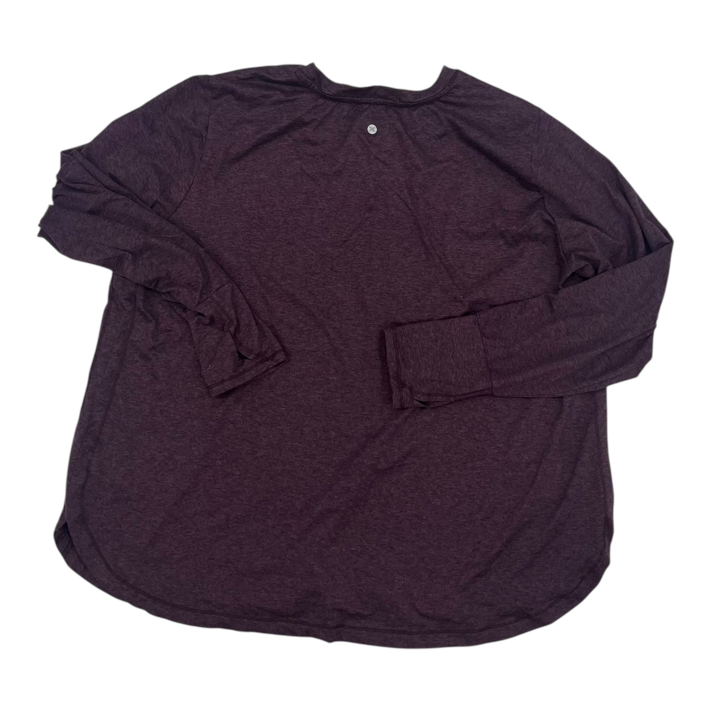 Athletic Top Ls Crewneck By Rbx In Purple, Size:2X