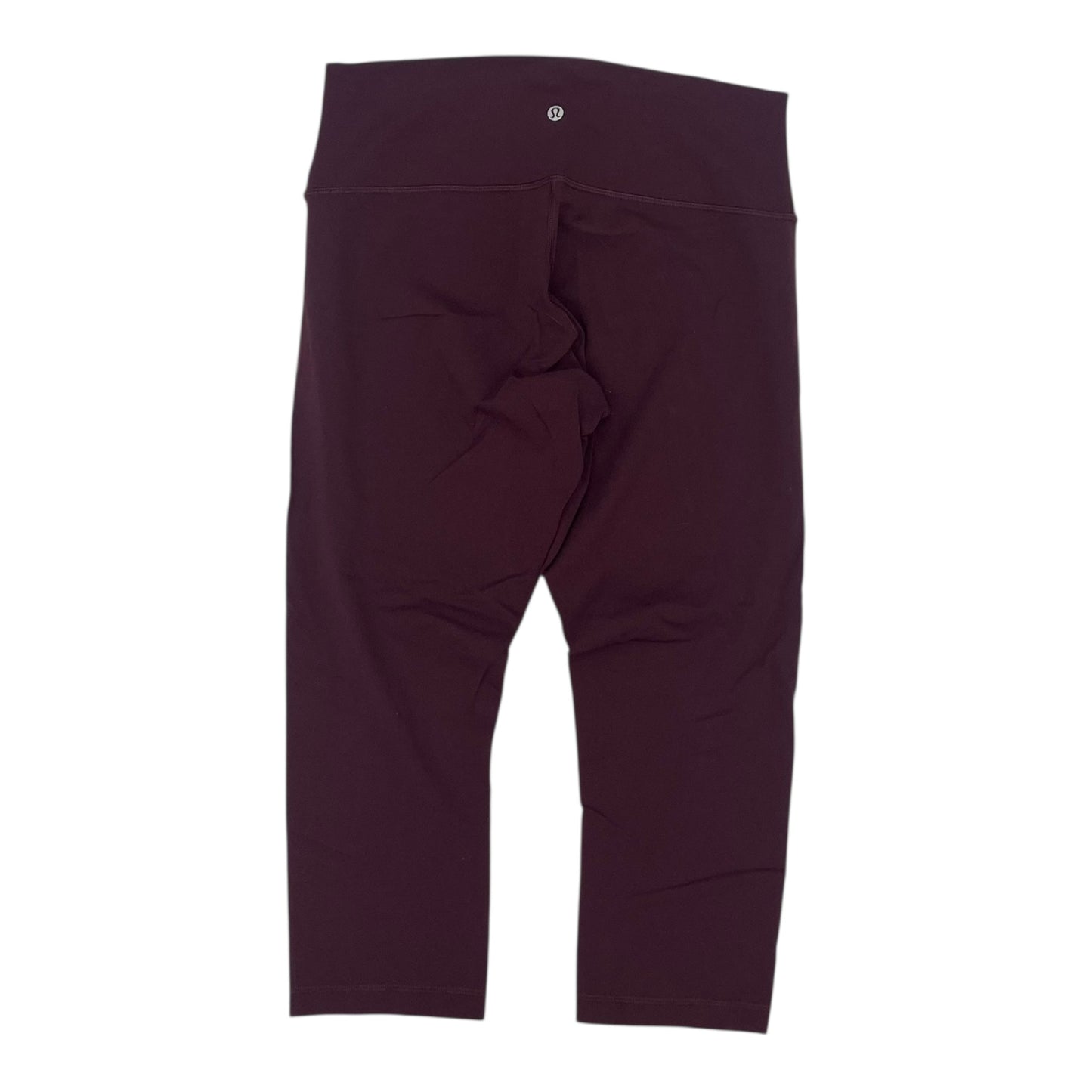 ATHLETIC LEGGINGS CAPRIS by LULULEMON in MAROON, Size:12
