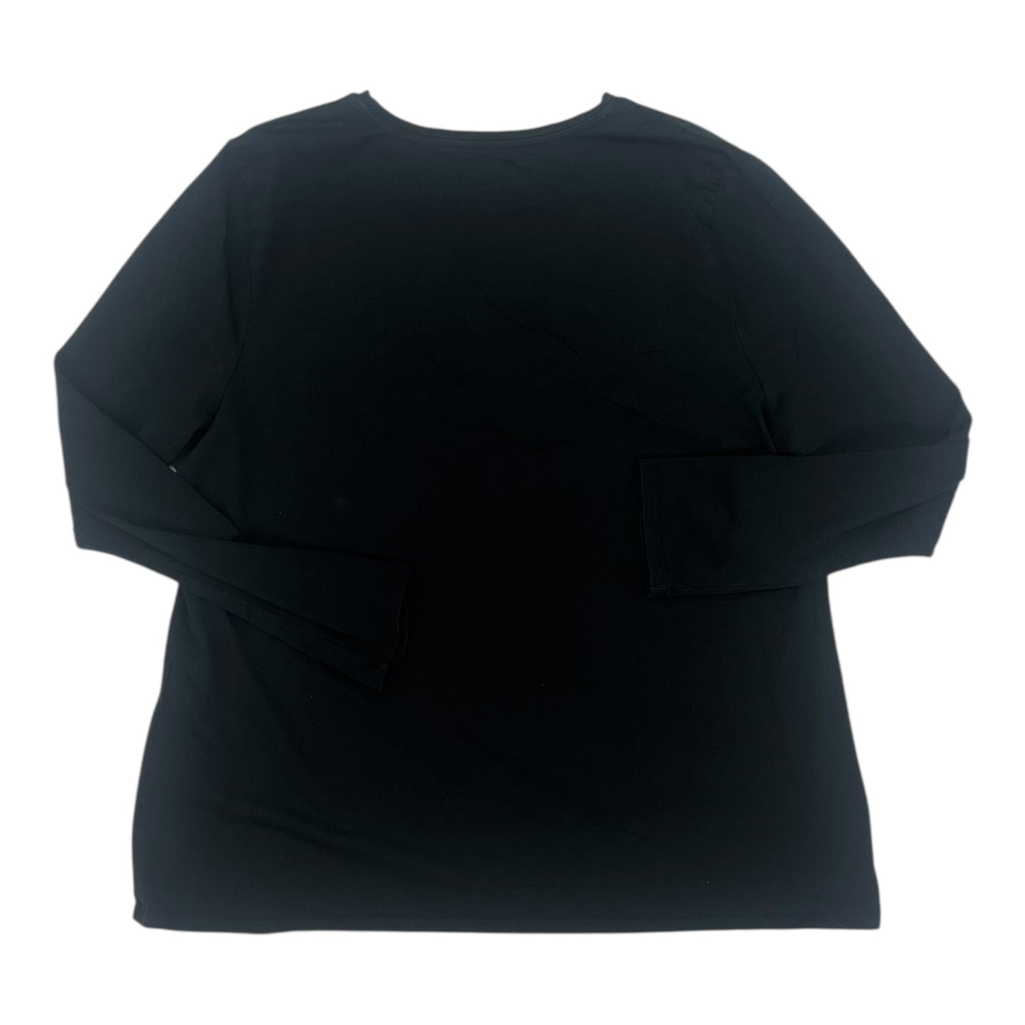 Blouse Ls By J. Jill In Black, Size:Xlp