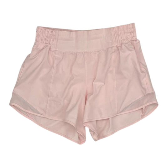 Athletic Shorts By Lululemon In Pink, Size:6