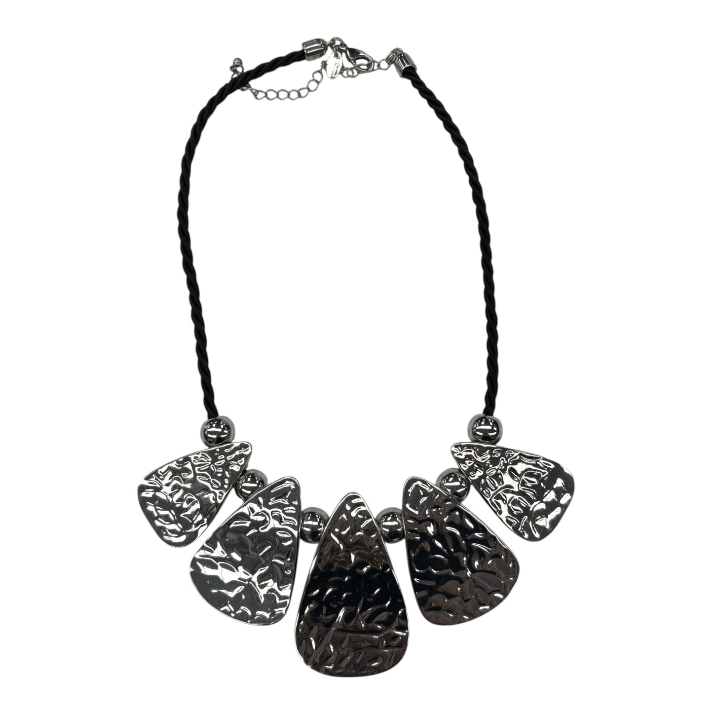 NECKLACE STATEMENT by LIA SOPHIA In BLACK & SILVER