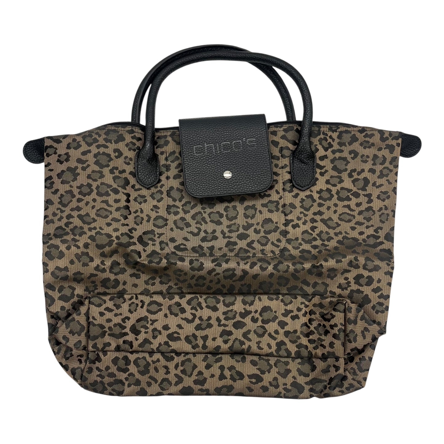 Tote By Chicos In Animal Print, Size:Medium