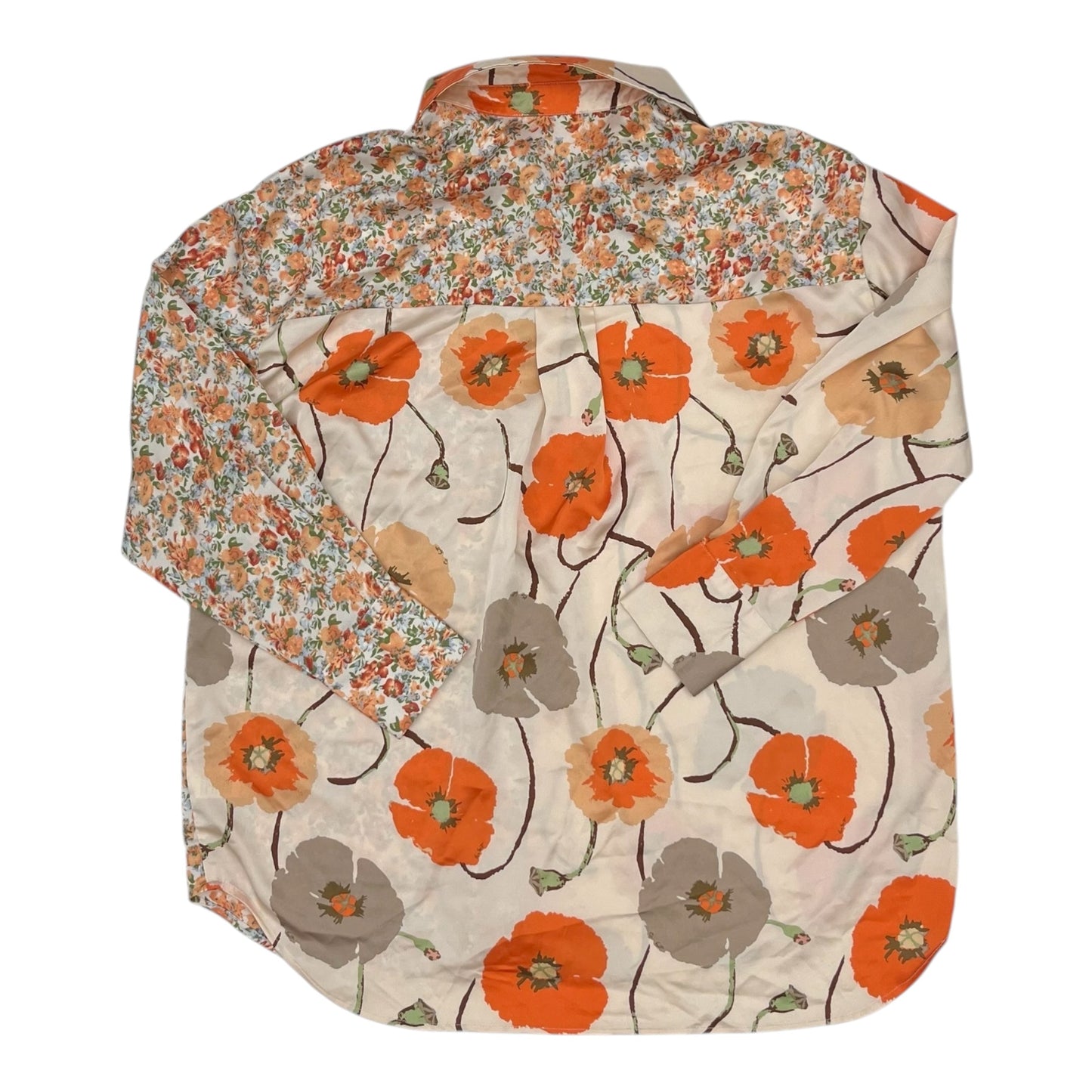 Blouse Ls By Entro In Floral Print, Size:S
