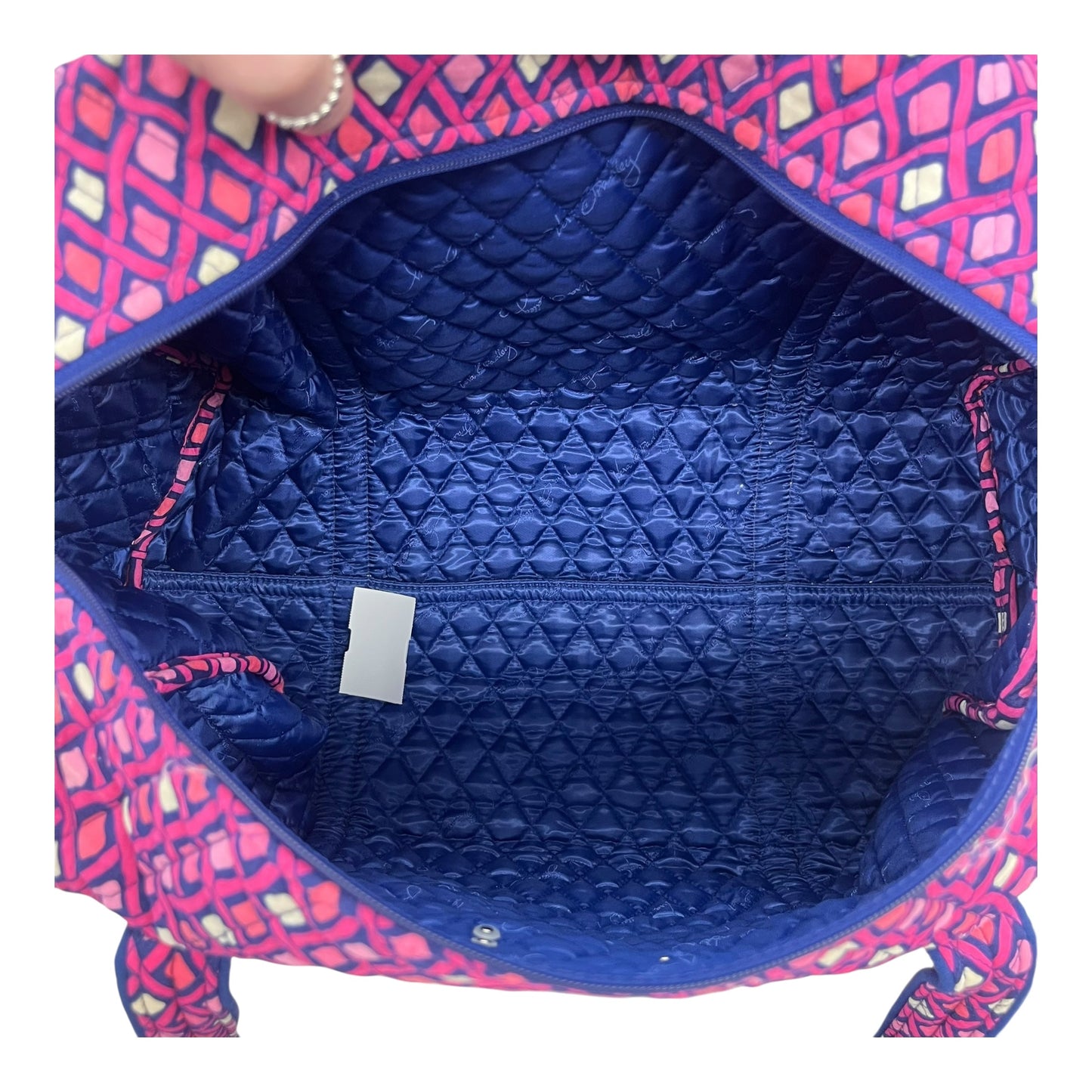 DUFFLE AND WEEKENDER by VERA BRADLEY In BLUE & PINK, Size: MEDIUM
