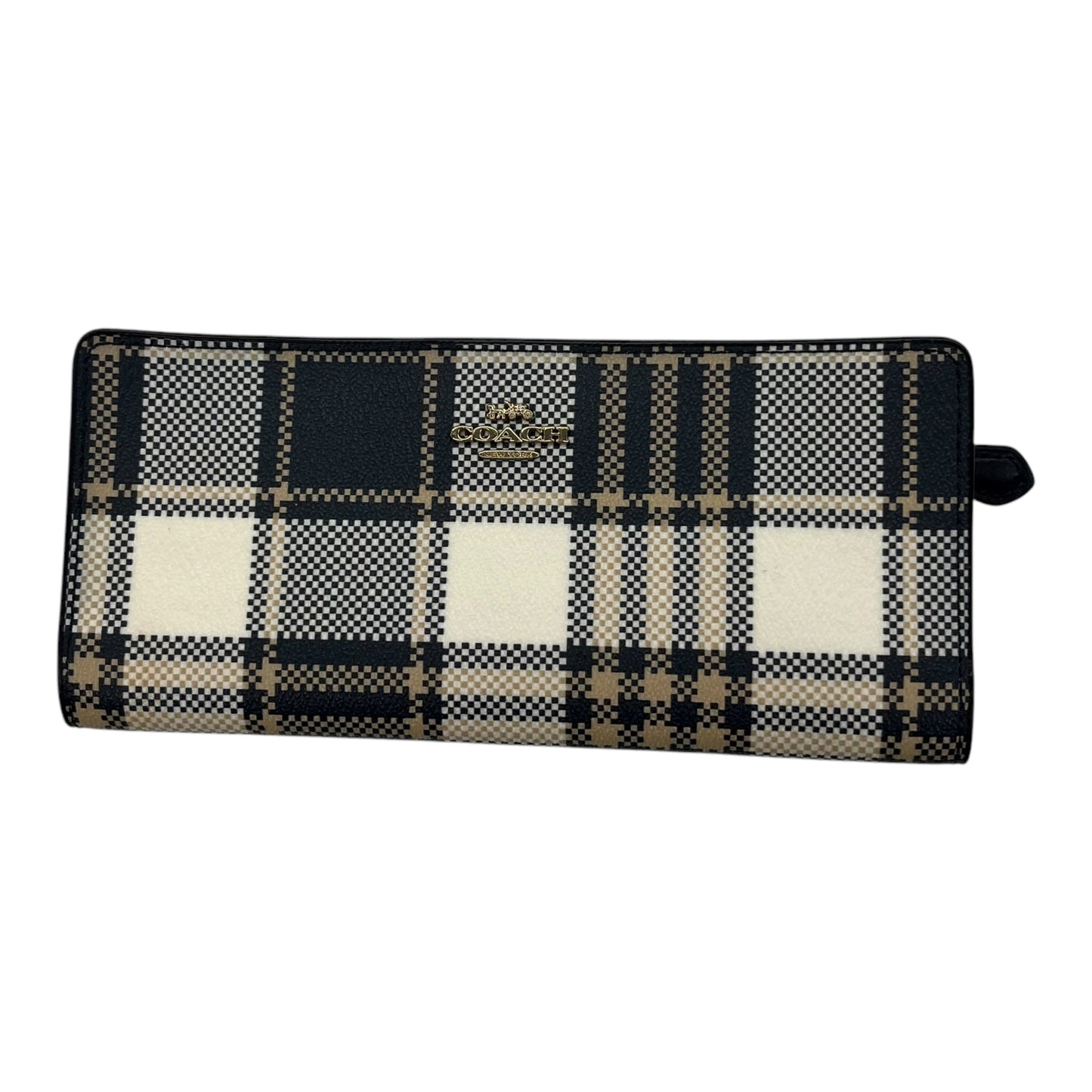 Wallet Designer By Coach In Blue & White, Size:Medium
