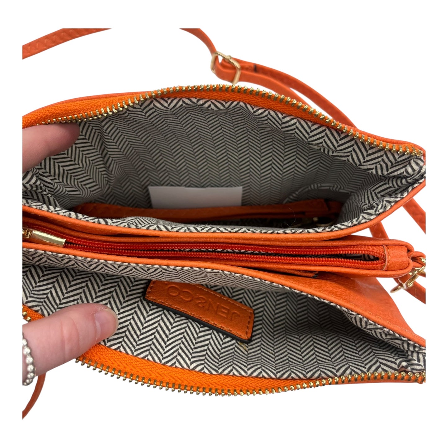 Crossbody By Clothes Mentor In Orange, Size:Medium