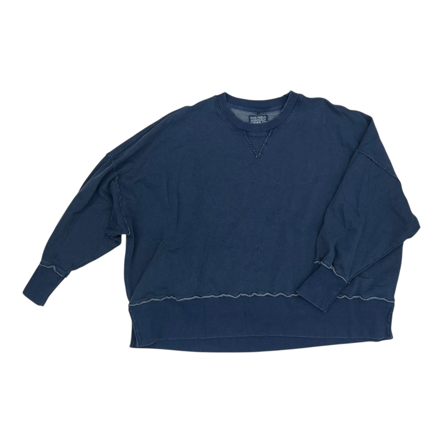 Sweatshirt Crewneck By American Eagle In Blue, Size:M