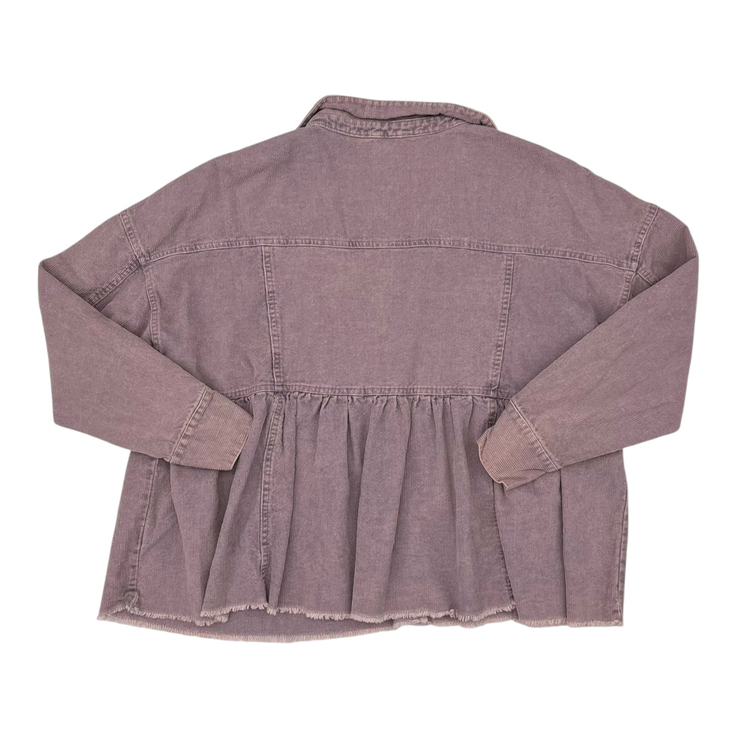 Jacket Shirt By Peach Love Cream California In Pink, Size:M