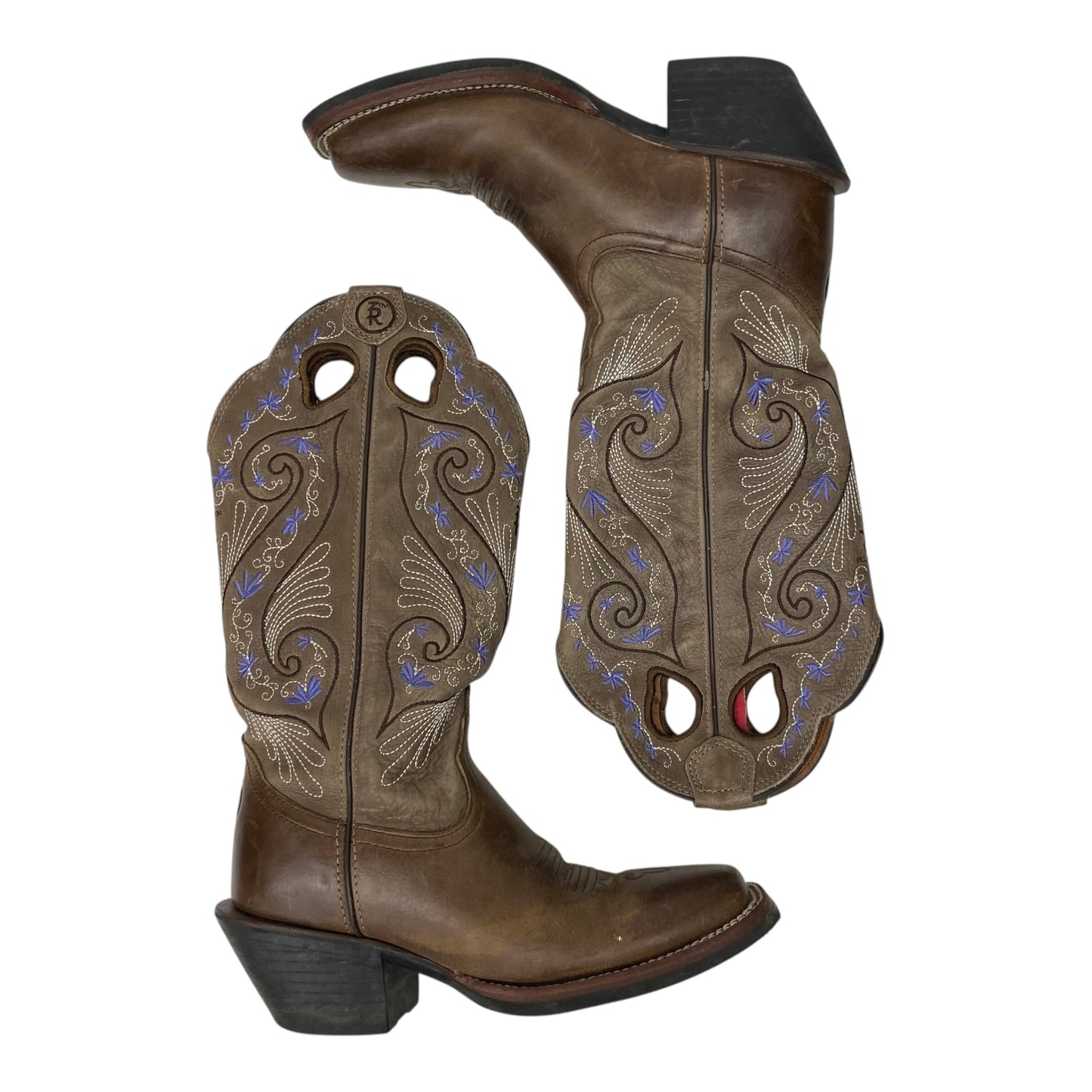 Boots Western By Tony Lama In Brown, Size:5