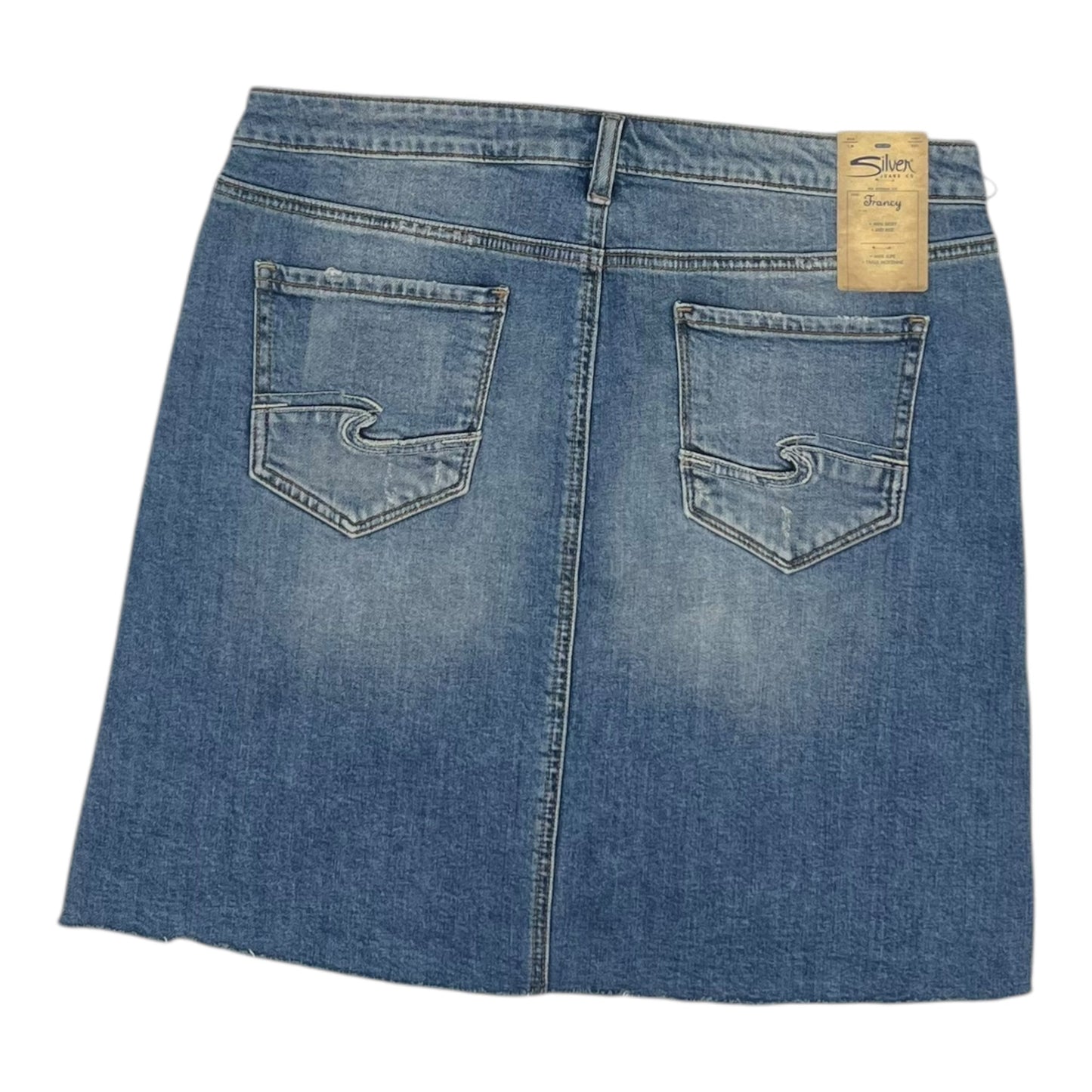 Skirt Mini & Short By Silver In Blue Denim, Size:6