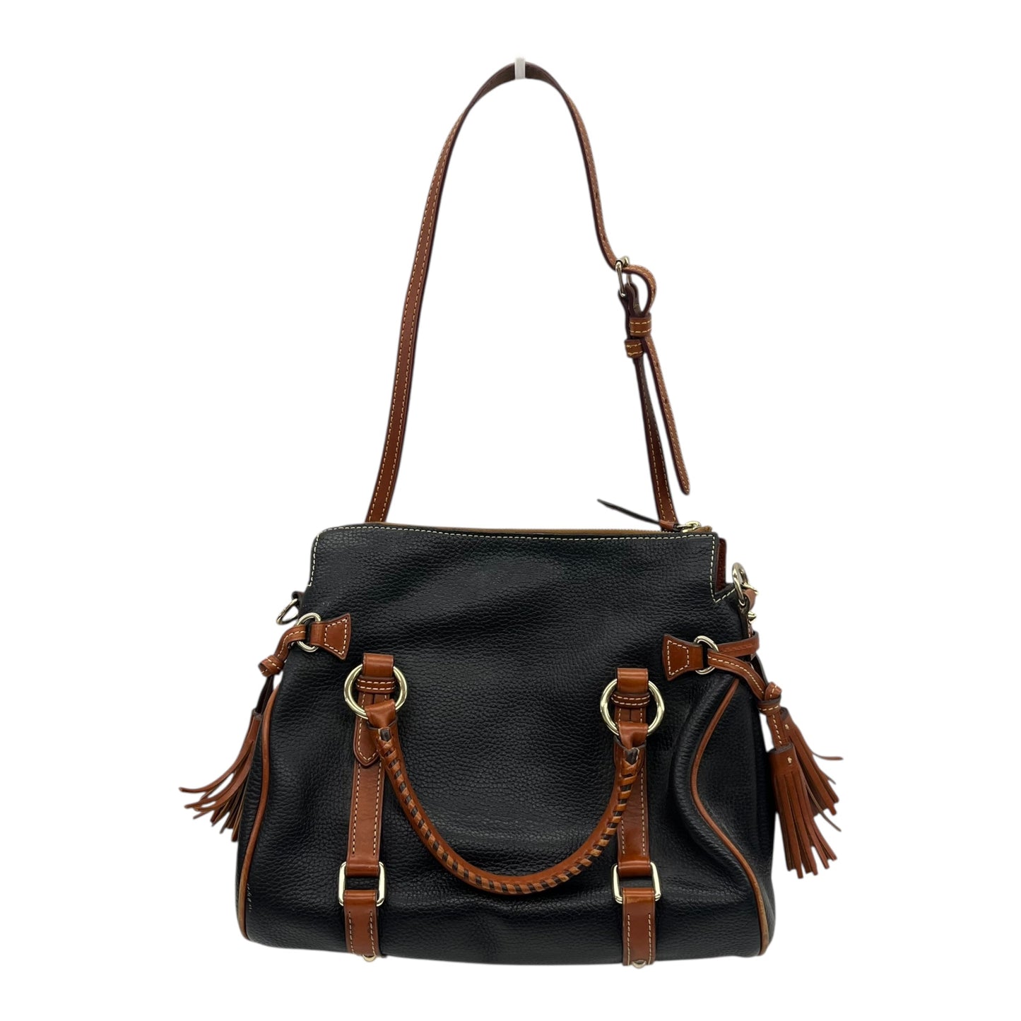 HANDBAG DESIGNER by DOONEY AND BOURKE In BLACK & BROWN, Size: MEDIUM