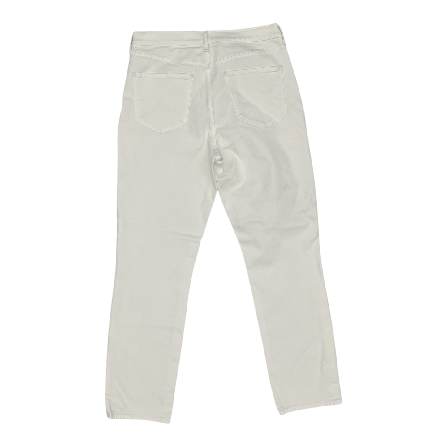 Jeans Straight By Gap In White Denim, Size:12L