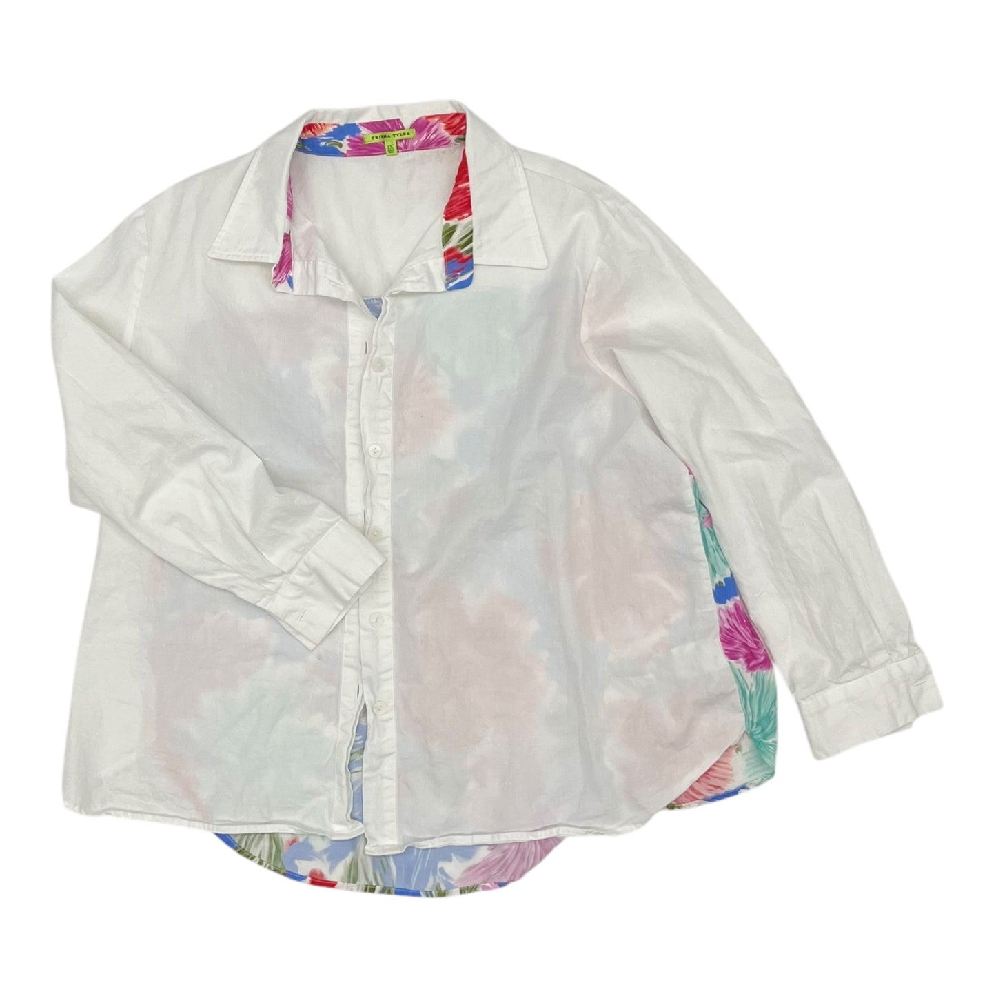 Top Ls By Trisha Tyler In Floral Print, Size:1X