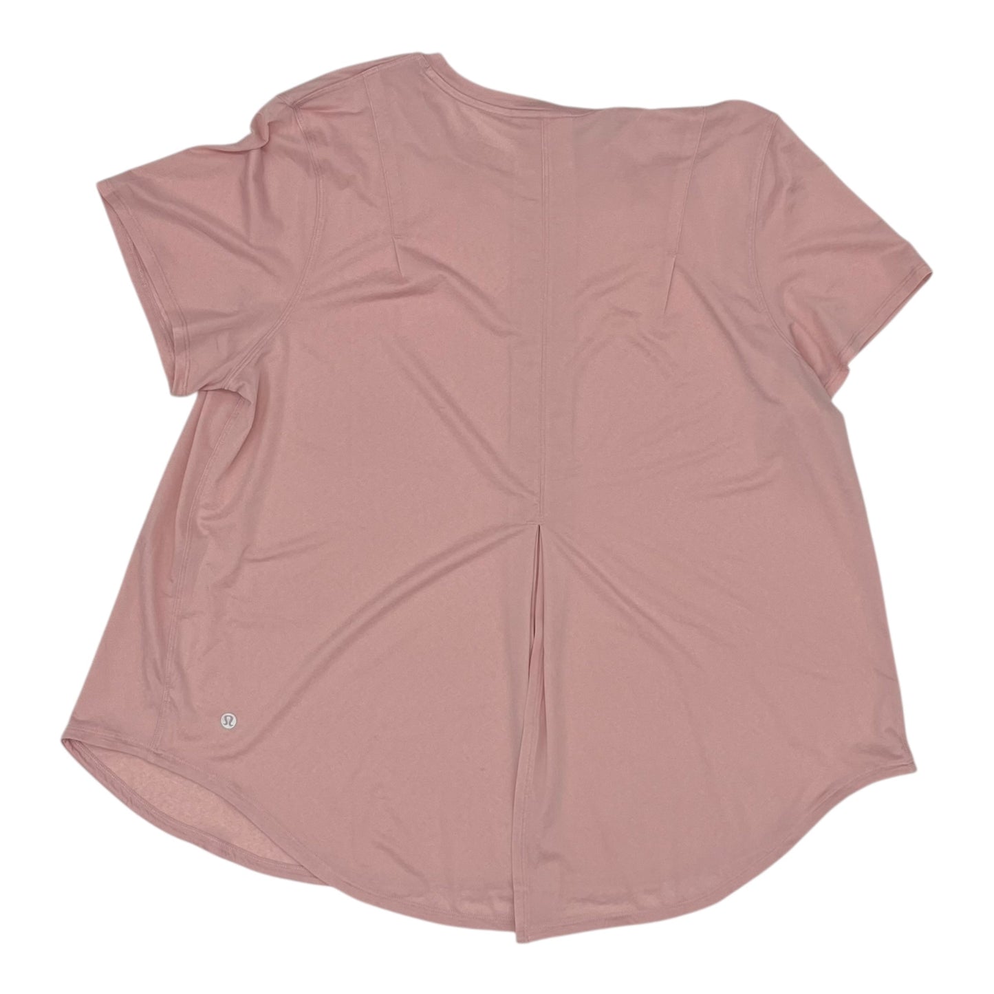 Athletic Top Ss By Lululemon In Pink, Size:Xl