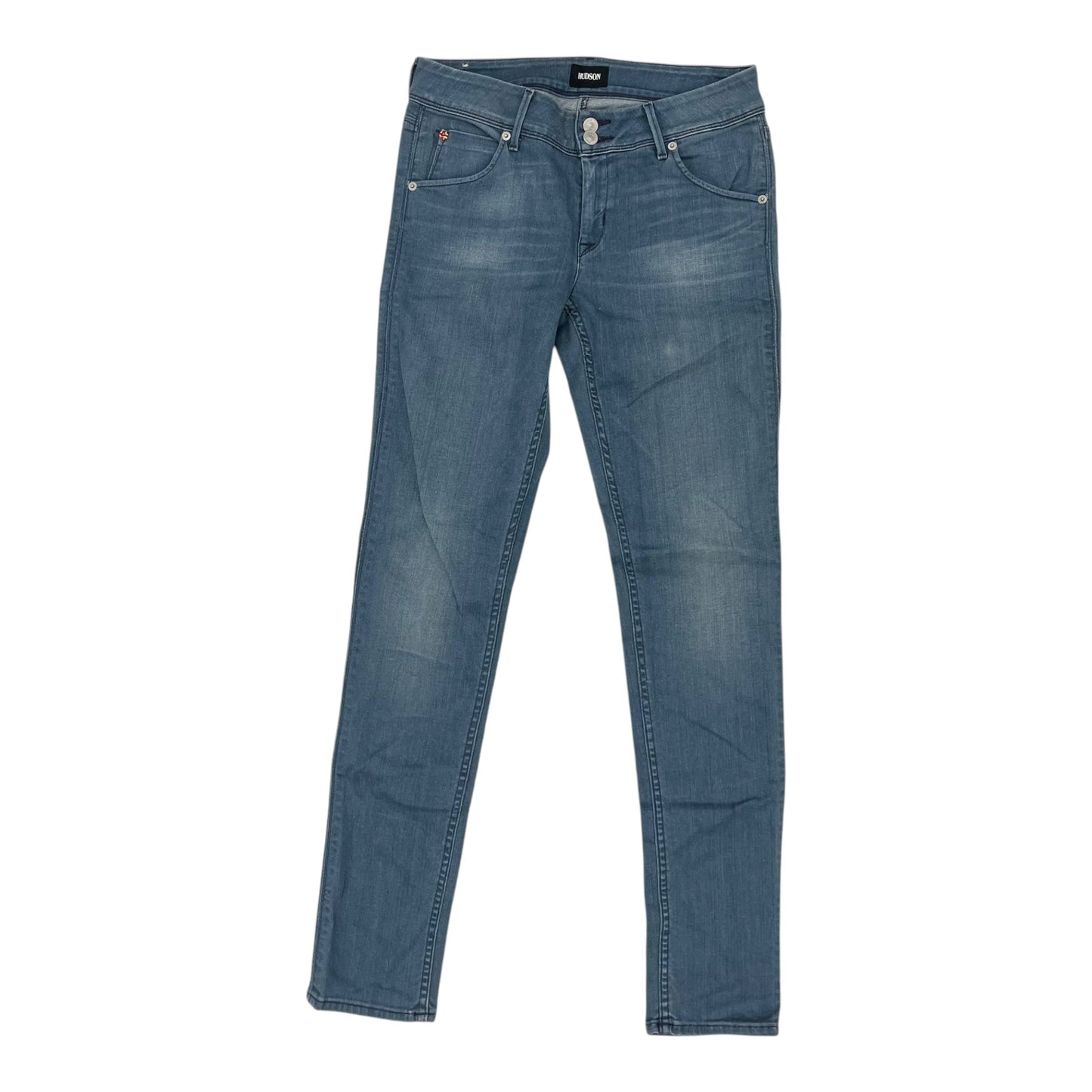 Jeans Skinny By Hudson In Blue Denim, Size:8