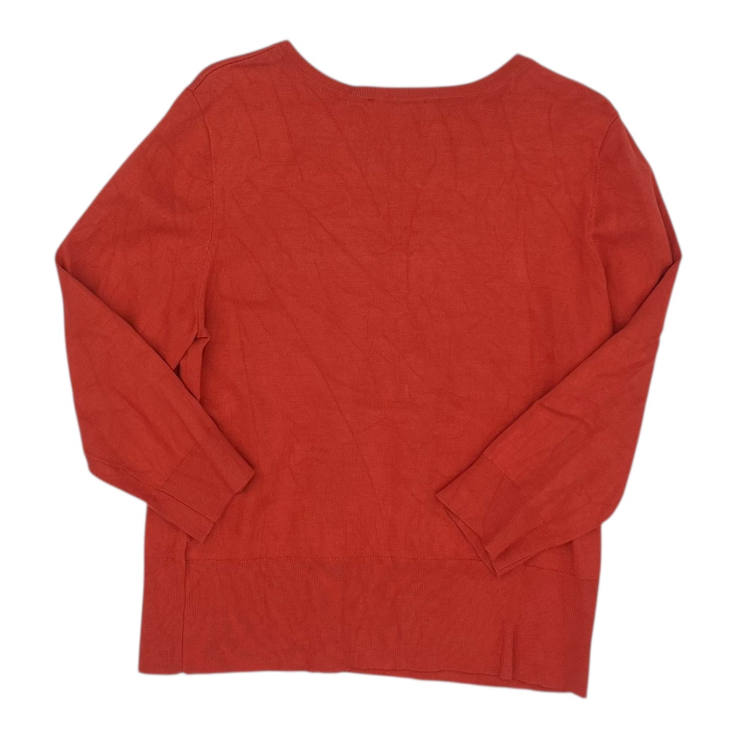 Cardigan By White House Black Market In Orange, Size:L