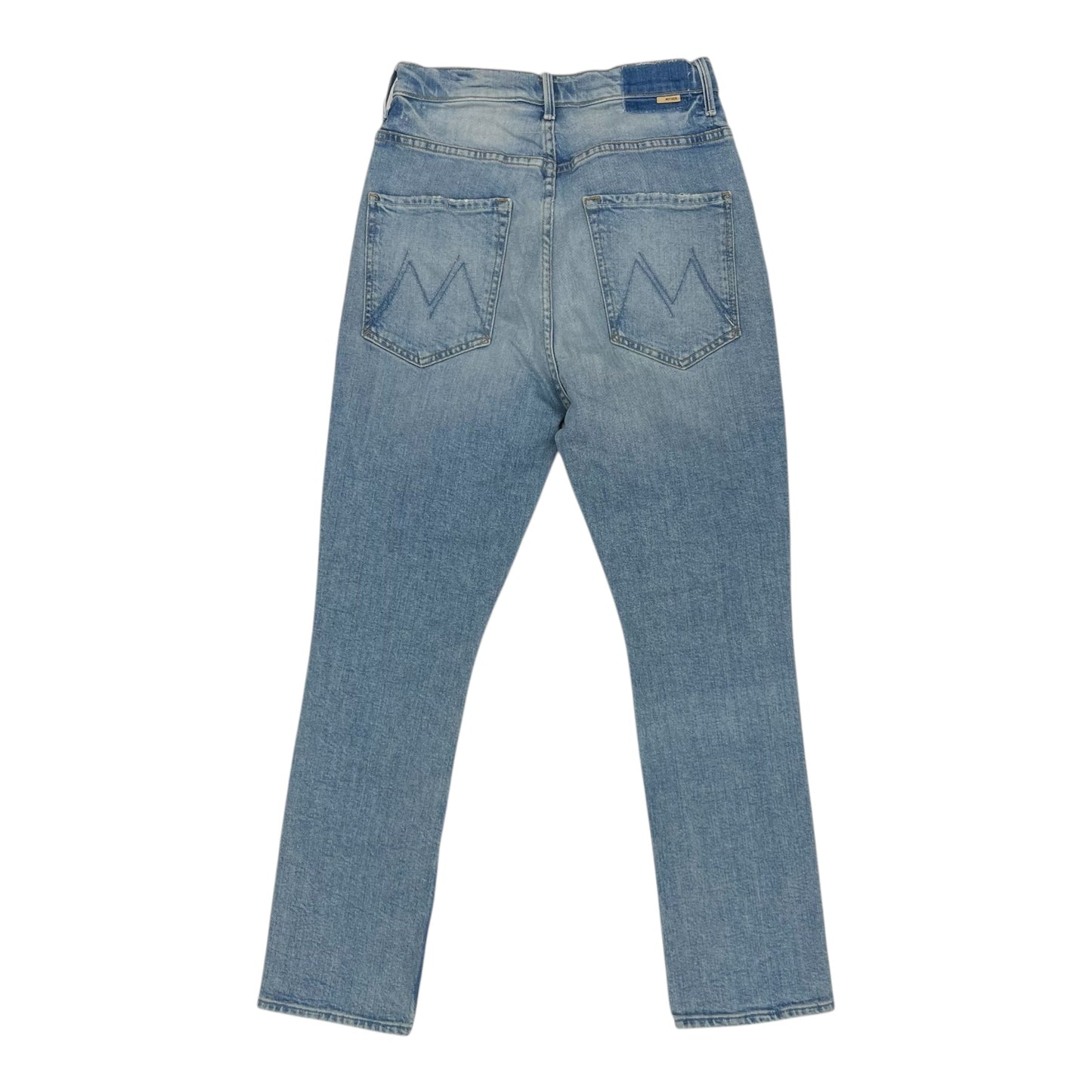 Jeans Straight By Mother In Blue Denim, Size:10