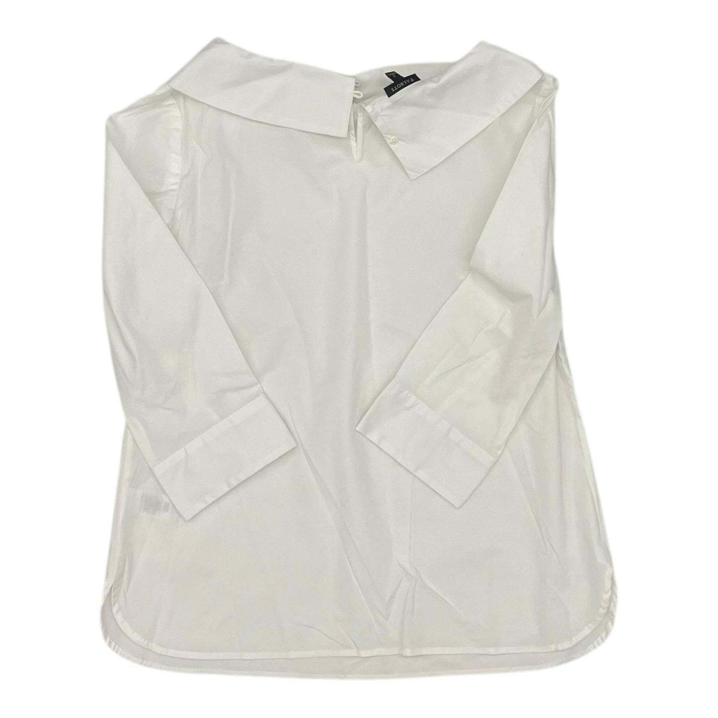 Top 3/4 Sleeve By Talbots In White, Size:S