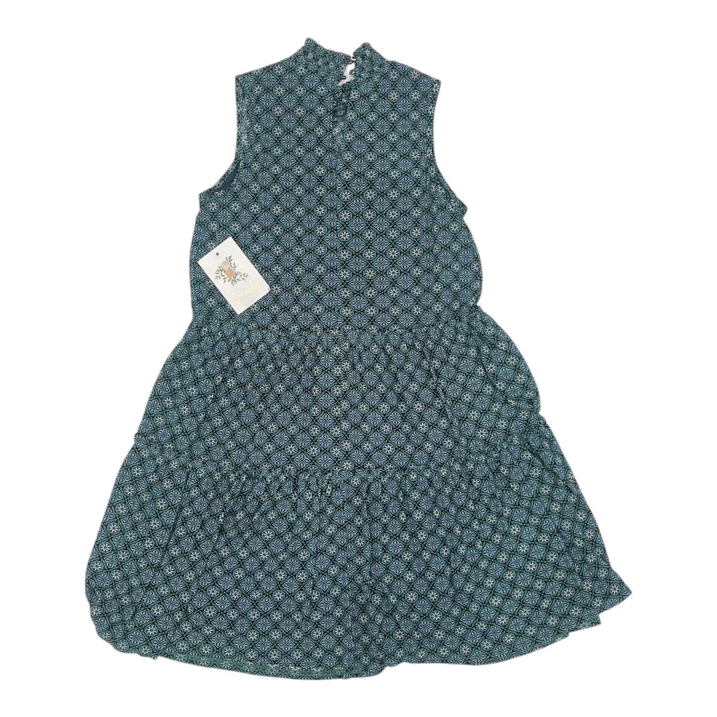 Dress Casual Short By Siren Lily In Blue & Green, Size:S